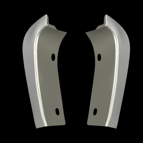 R100/1300/1200 Front Guard Corner CHROME Trims (pair)