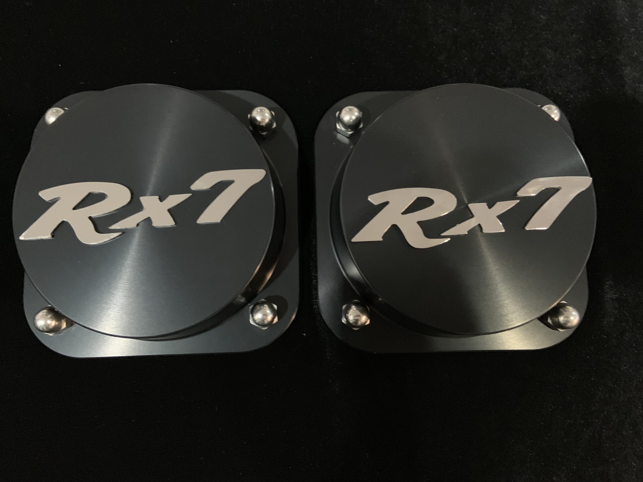 Rx7 Gen1 Black Billet Alloy Strut Tops - Rx7 Chrome