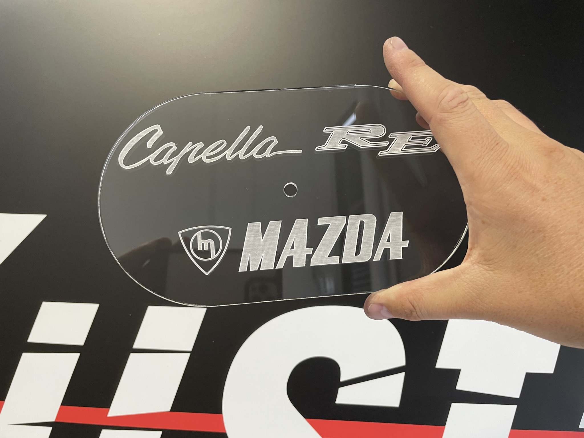 Clear IDA Lid Capella RE engraved