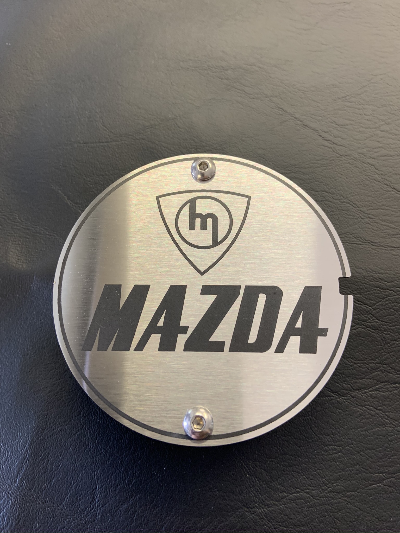 Brushed M MAZDA CAS Cover