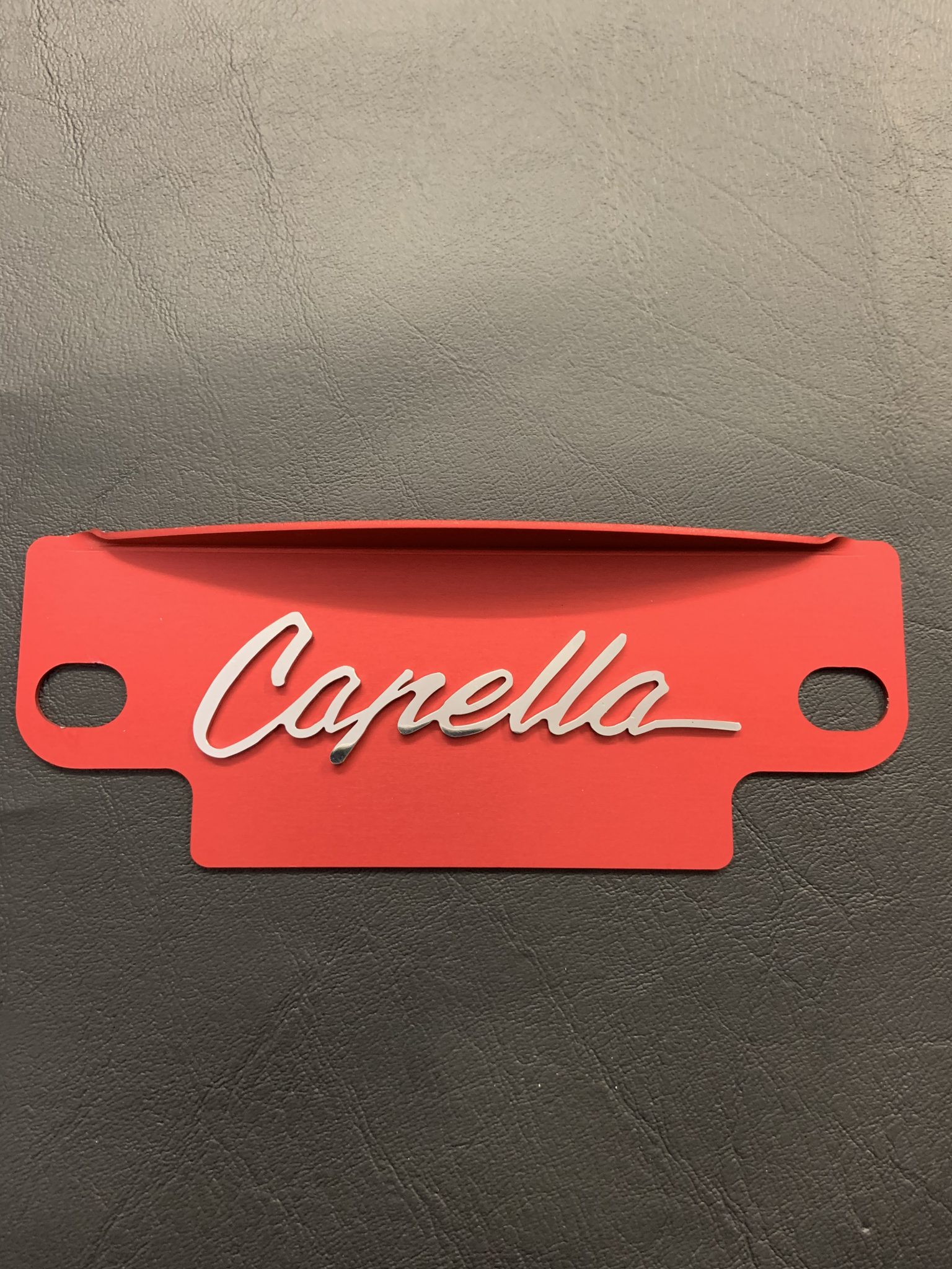 Red 12a / 13b Alloy Flywheel cover with polished Capella