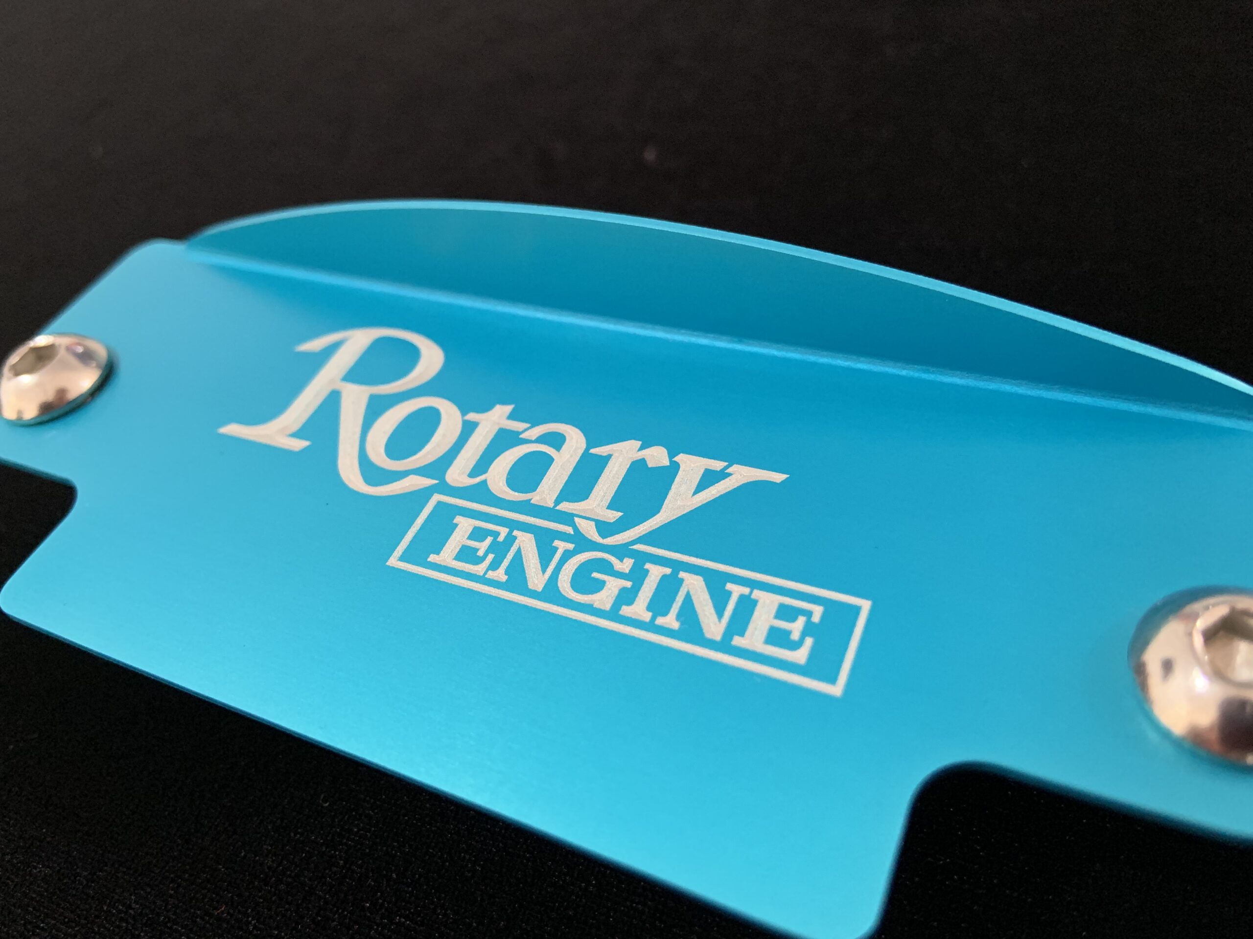 Turquoise Blue 12a Flywheel Cover- Rotary Engine