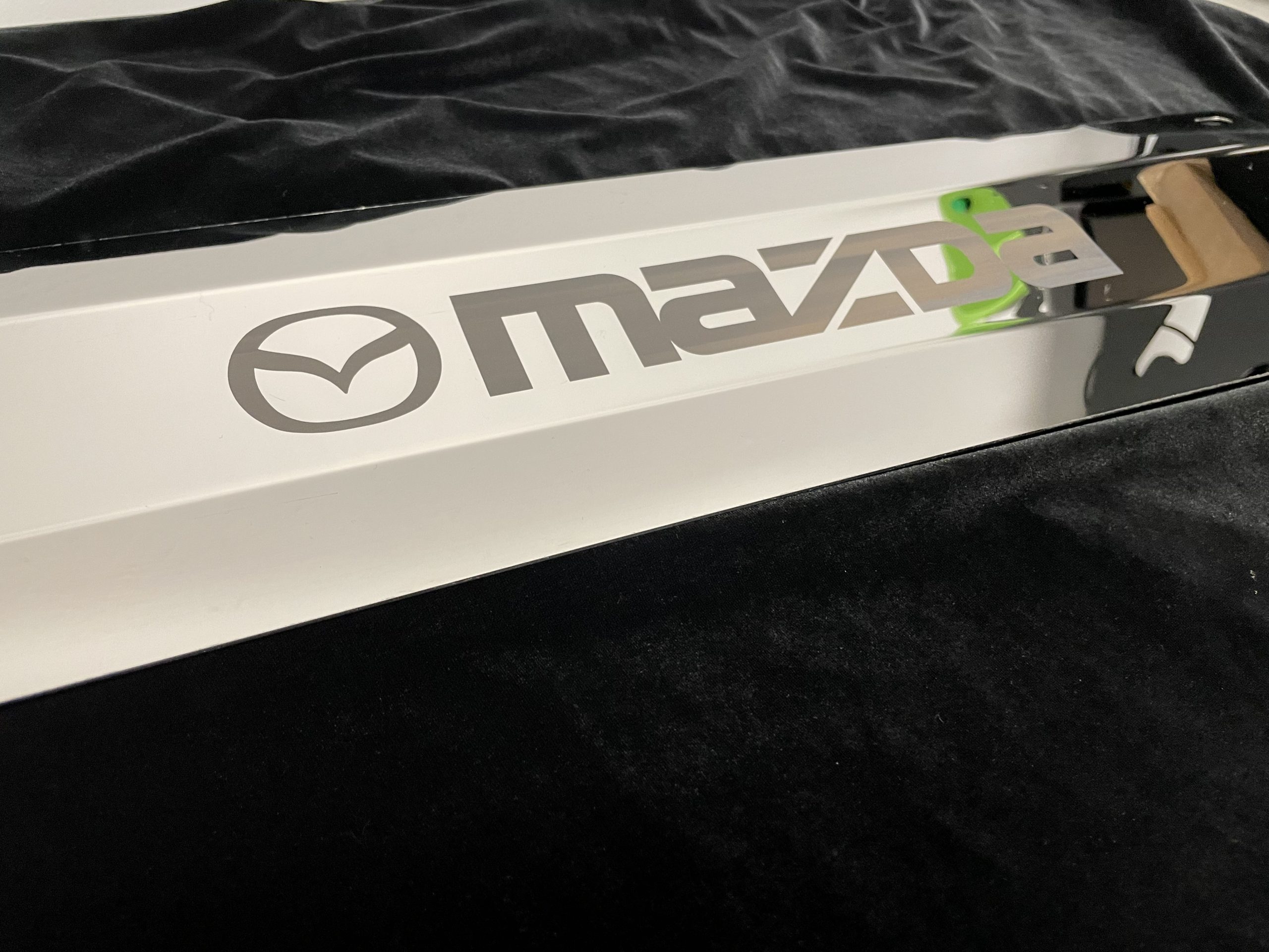 Rx7 Gen1 Polished Stainless Radiator Cooling Panel - MAZDA logo