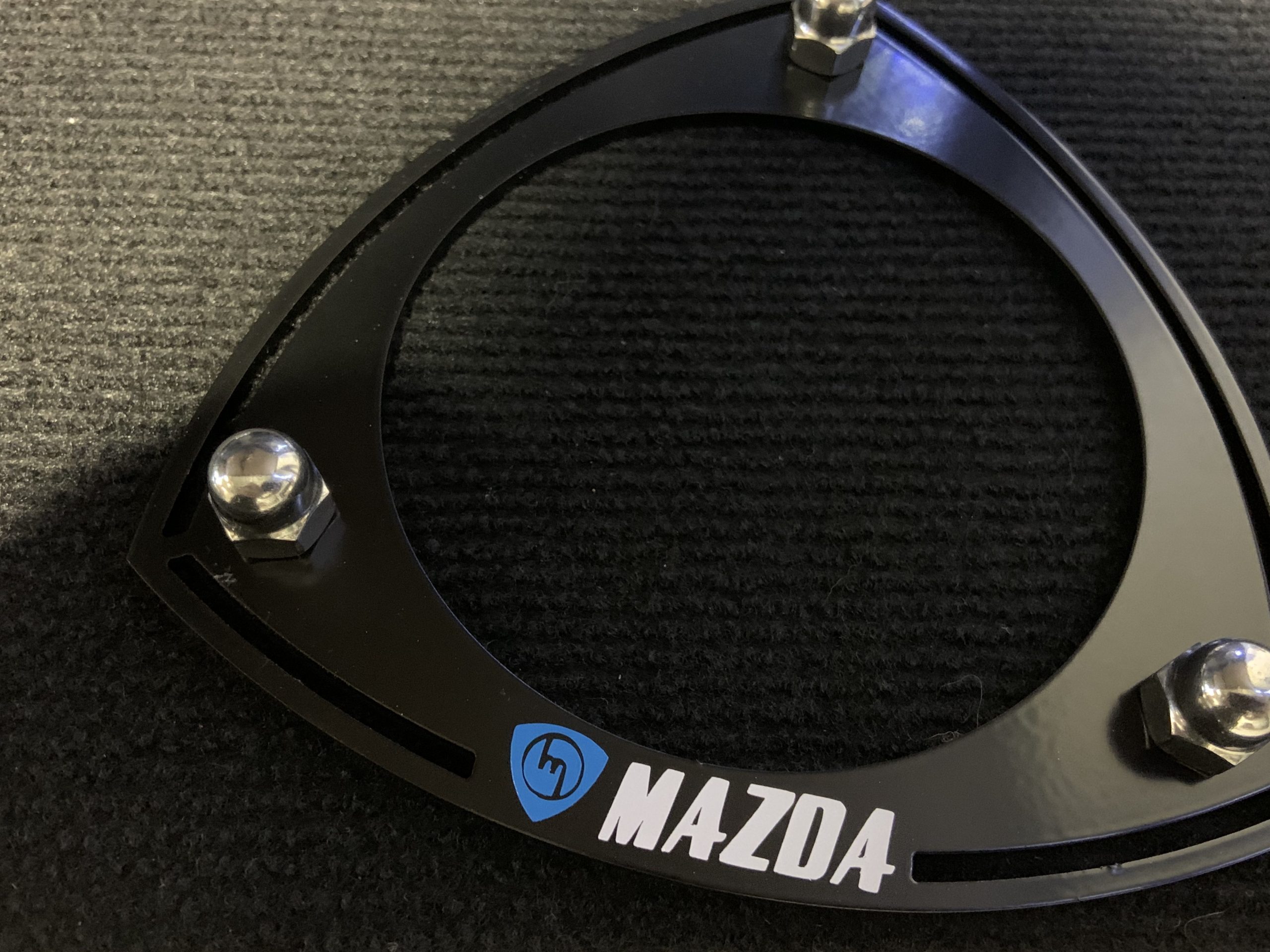 Black Rx3/808/323 Strut Tops - Blue M White MAZDA