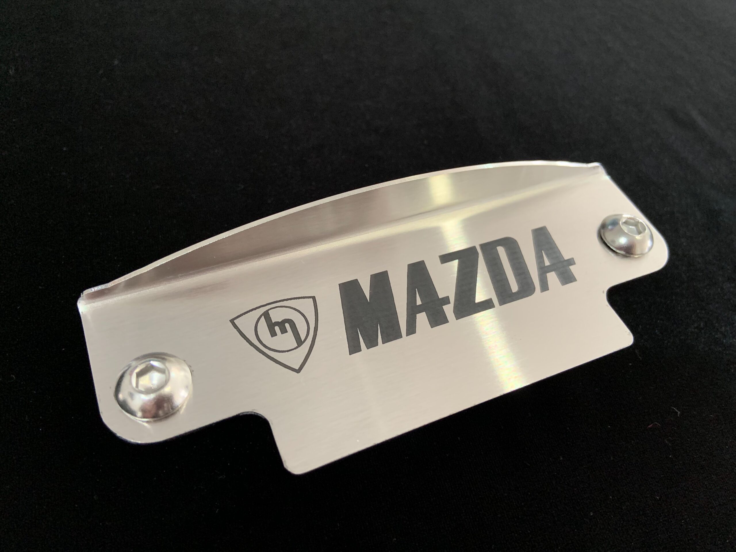 Brushed Stainless Flywheel Cover - M MAZDA