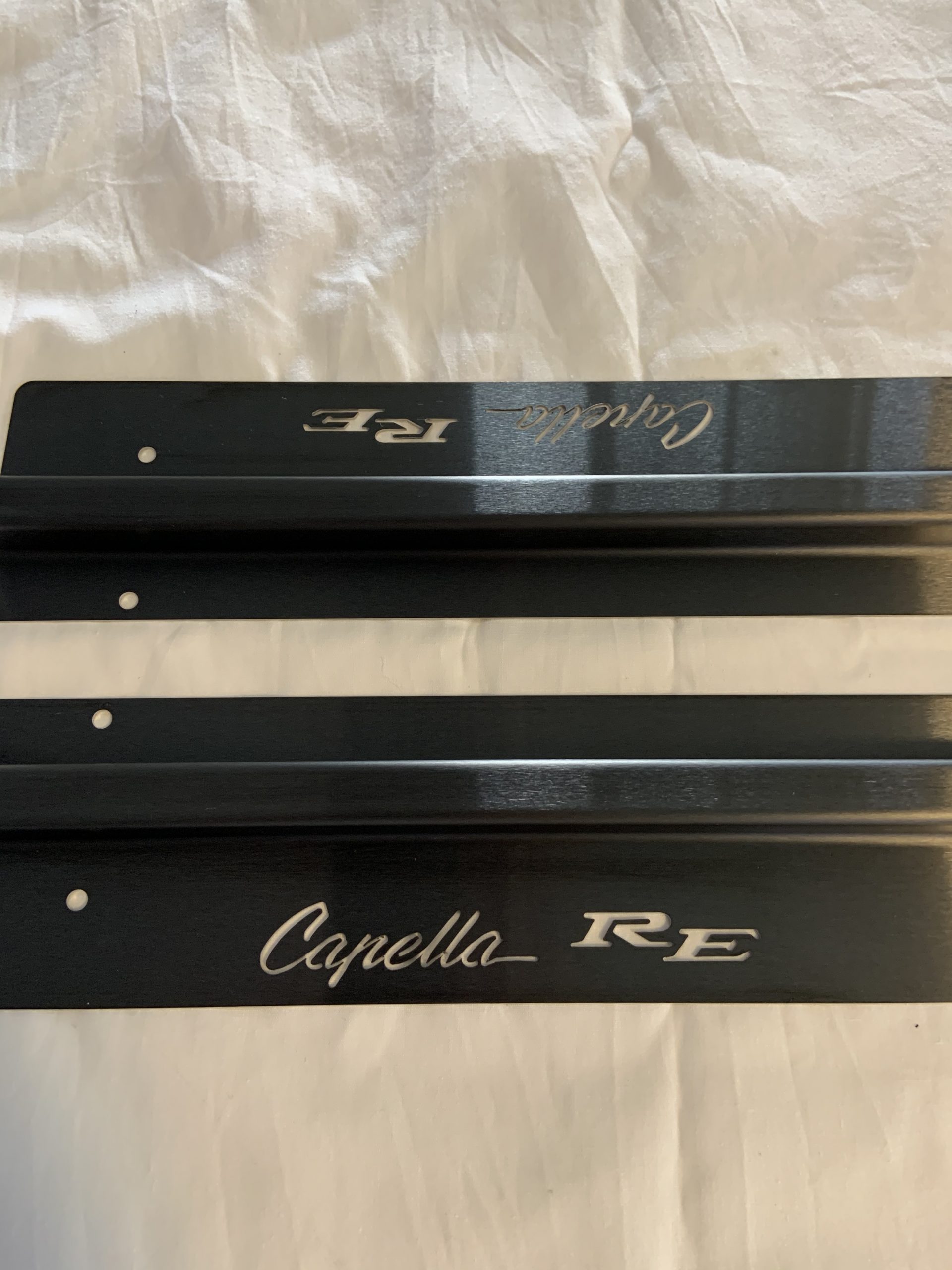 Rx2 Coupe Black Stainless Scuff Plates ( 2pcs )