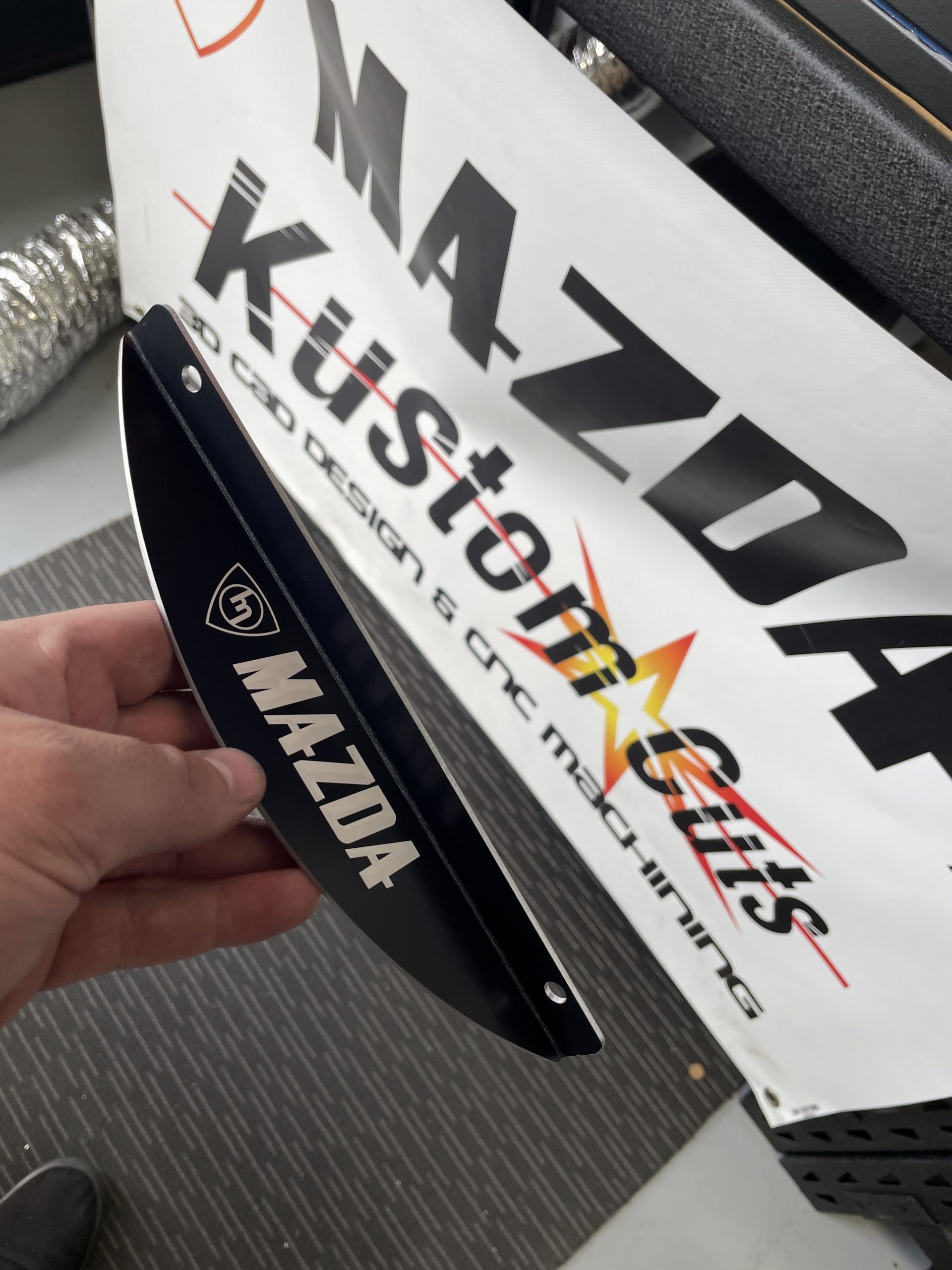 12a Black Side Bellhousing Plate - M MAZDA