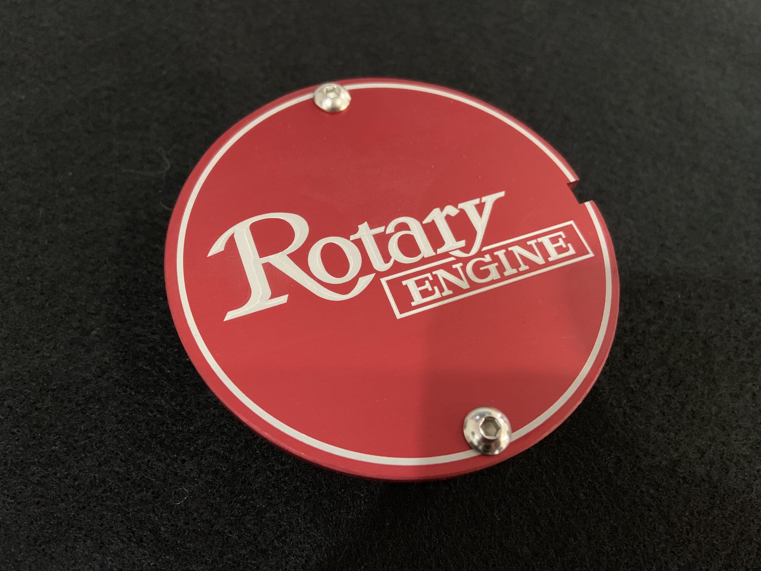 Red Alloy CAS Cover - Rotary Engine