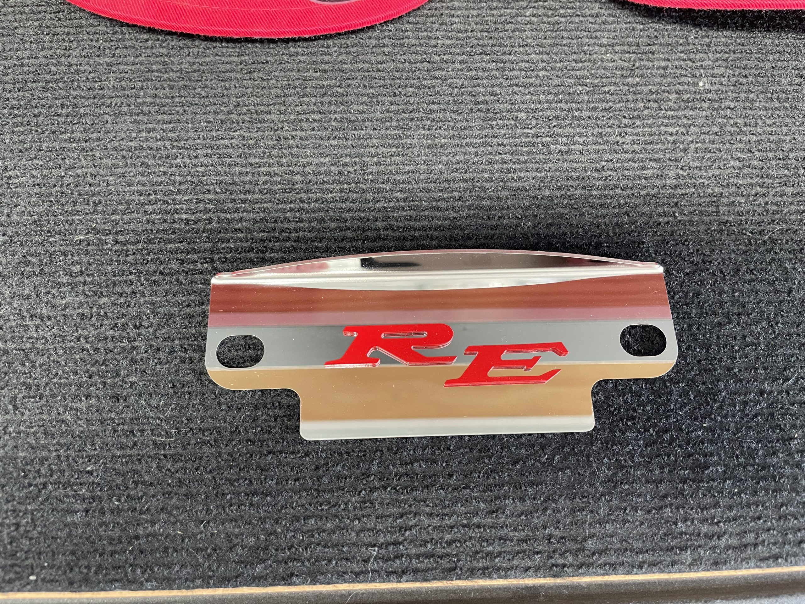 12a/13b 2 Bolt Polished Flywheel Cover - Red RE