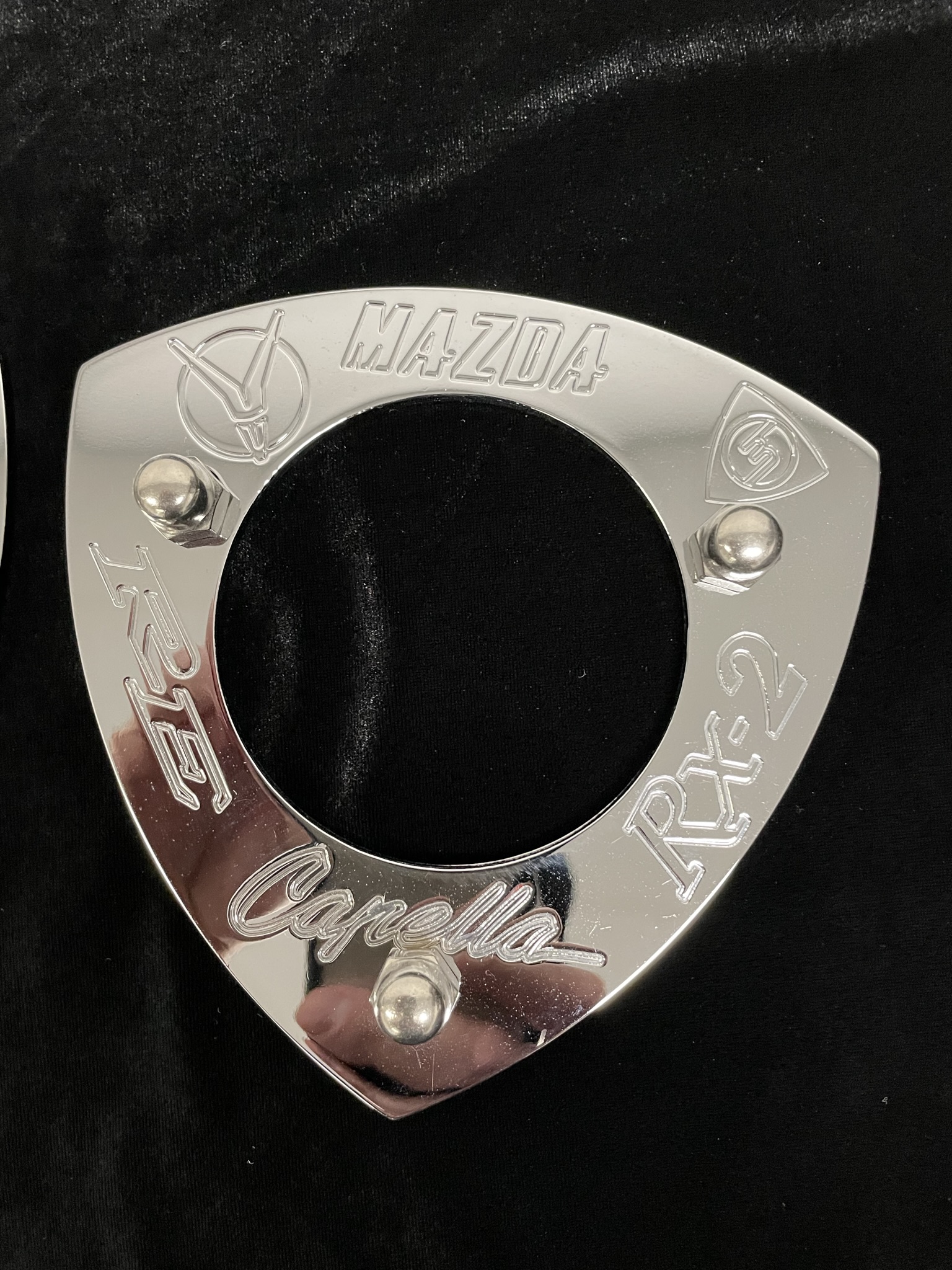 Rx2/Capella Chrome Strut Tops - ALL LOGOS