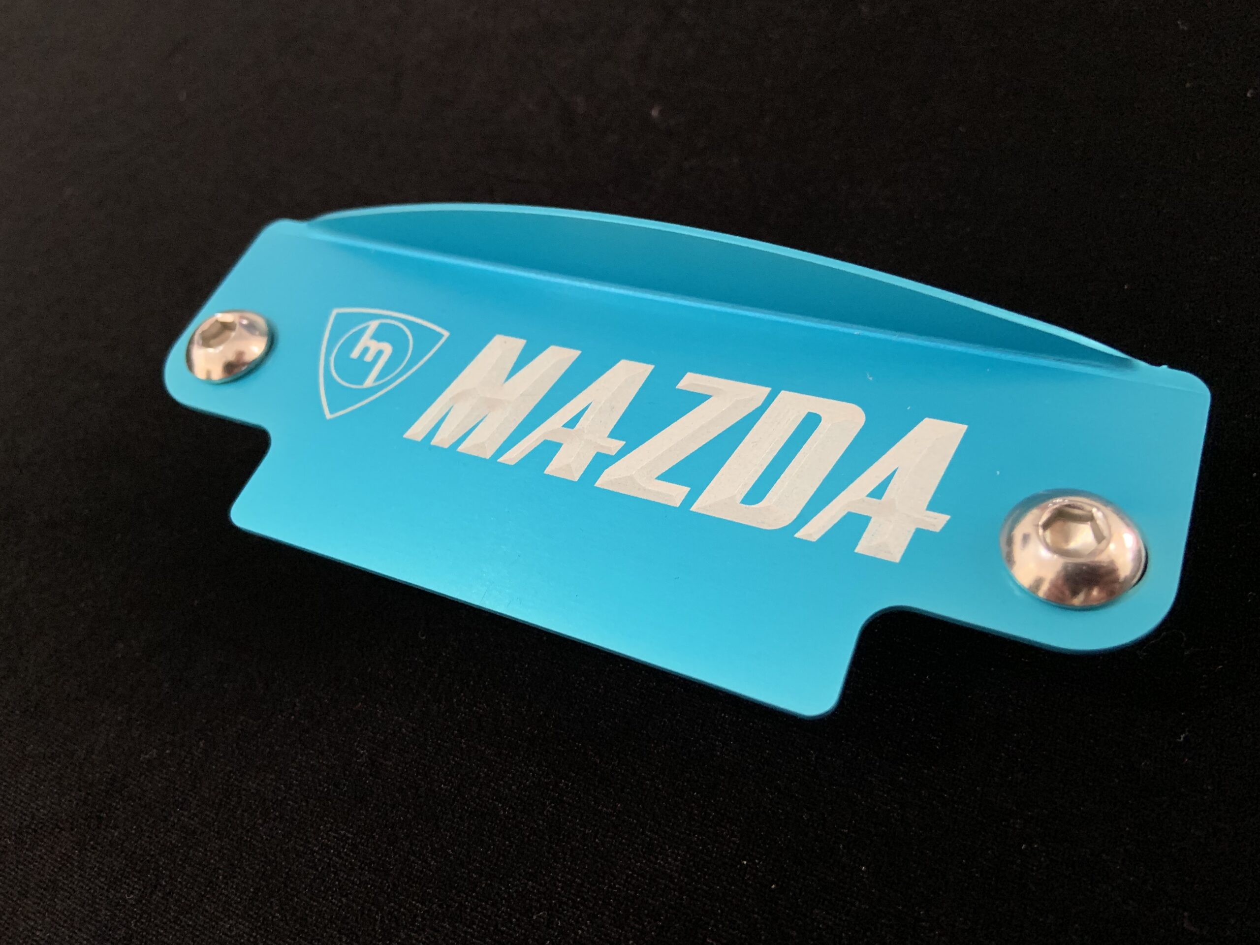 Turquoise Blue 12a flywheel Cover - M MAZDA