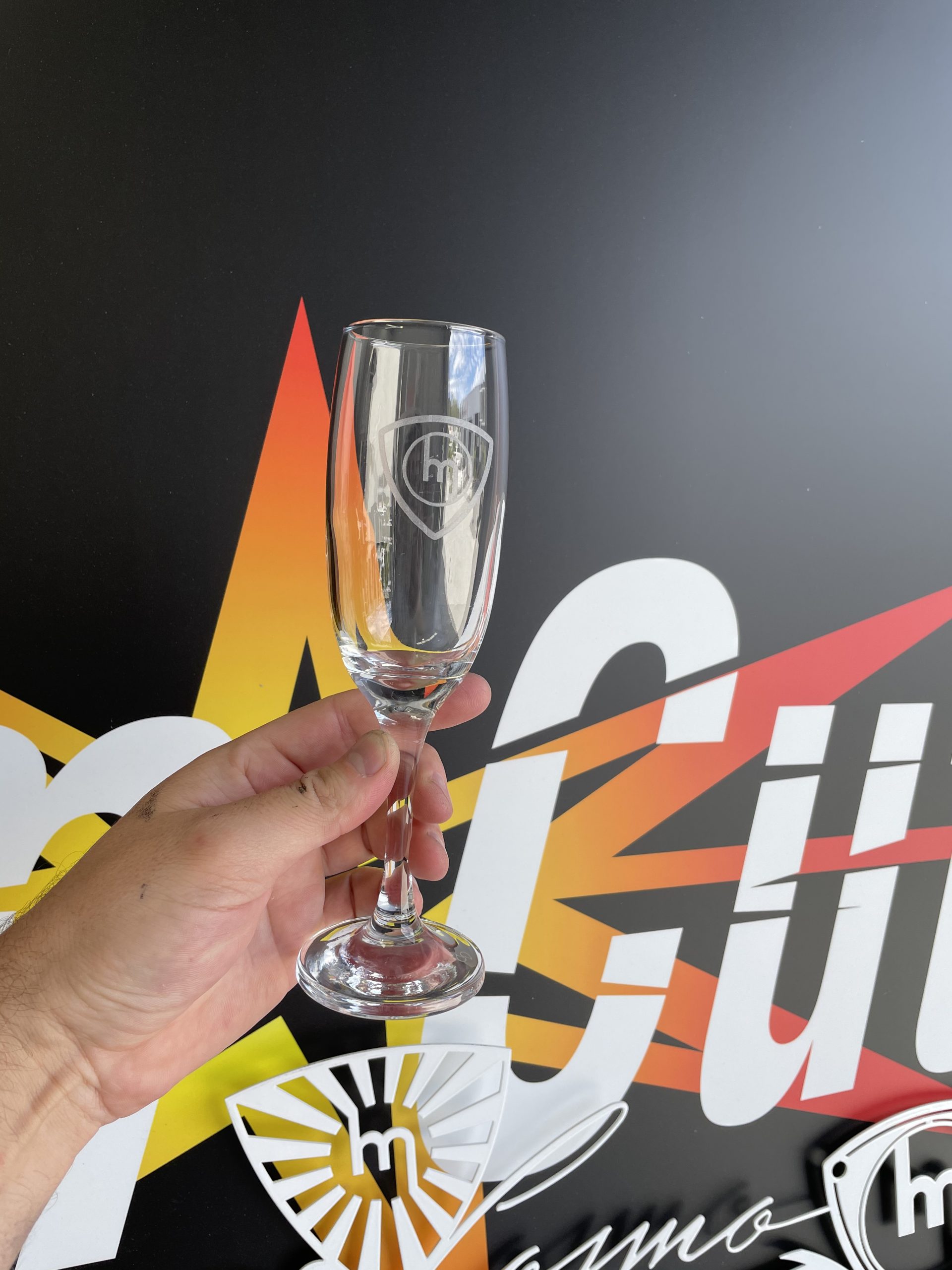 Mazda logo Wine Glass