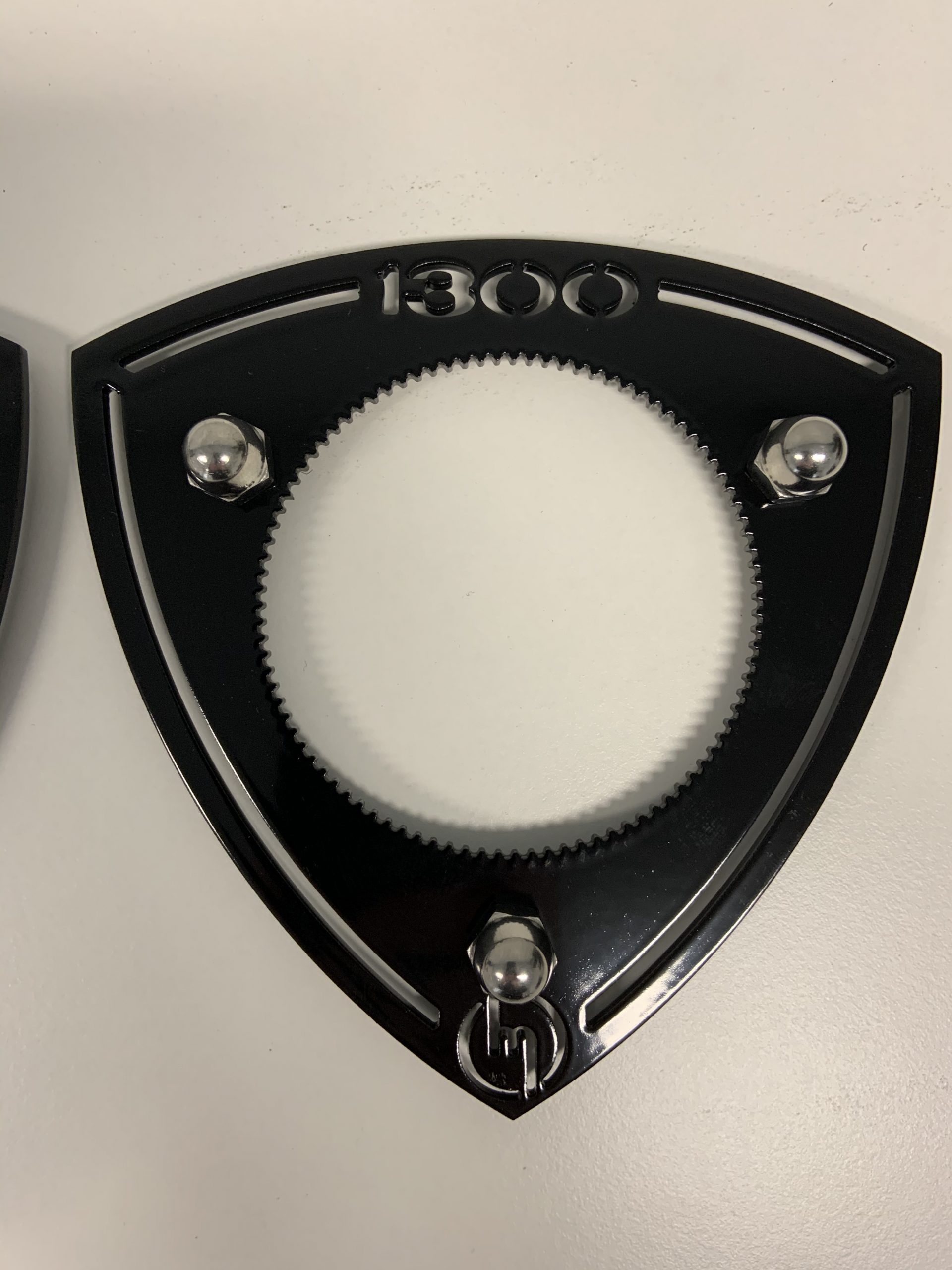 Black 1300 Strut Top Rings - 1300 Cut