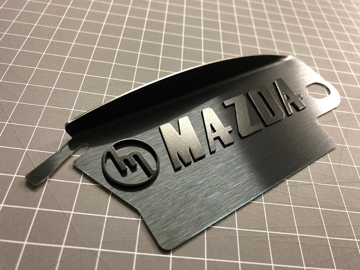 Black M MAZDA black plate 13b