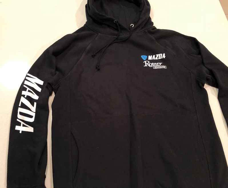 Blue M Rotary Engine - Black Hoodie