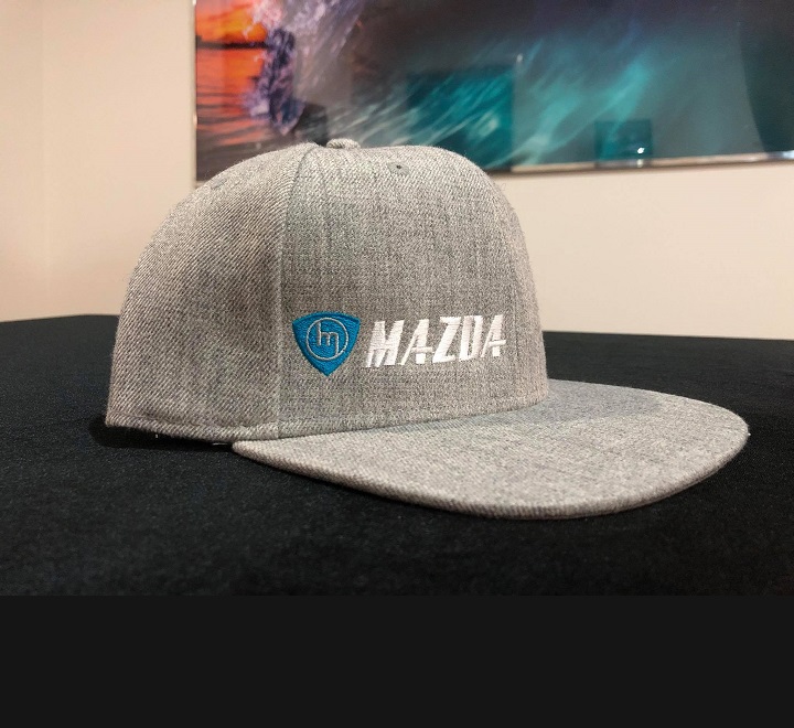 Blue M White Mazda GREY Snapback
