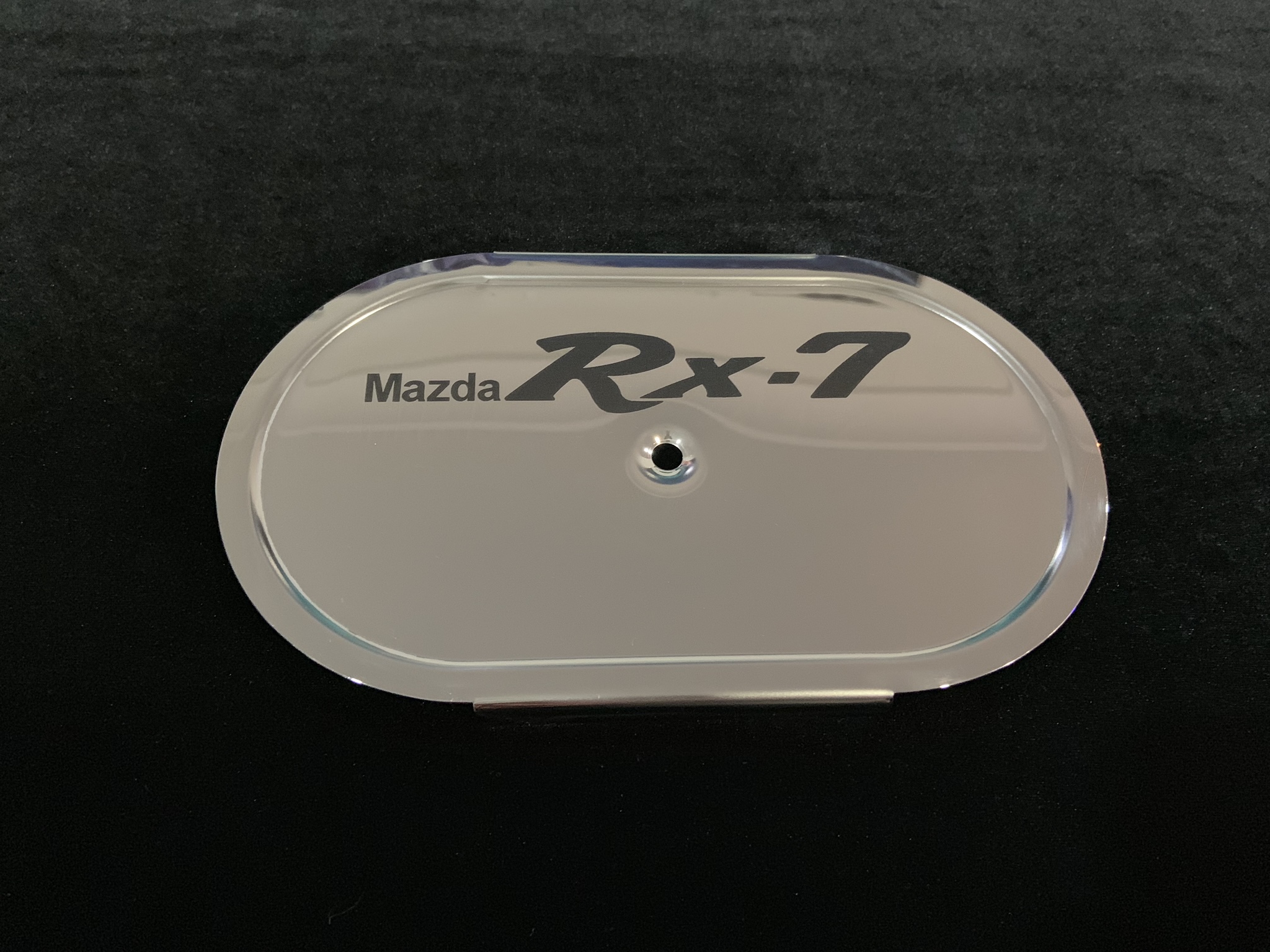Mazda Rx7 Filter lid - Polished stainless steel