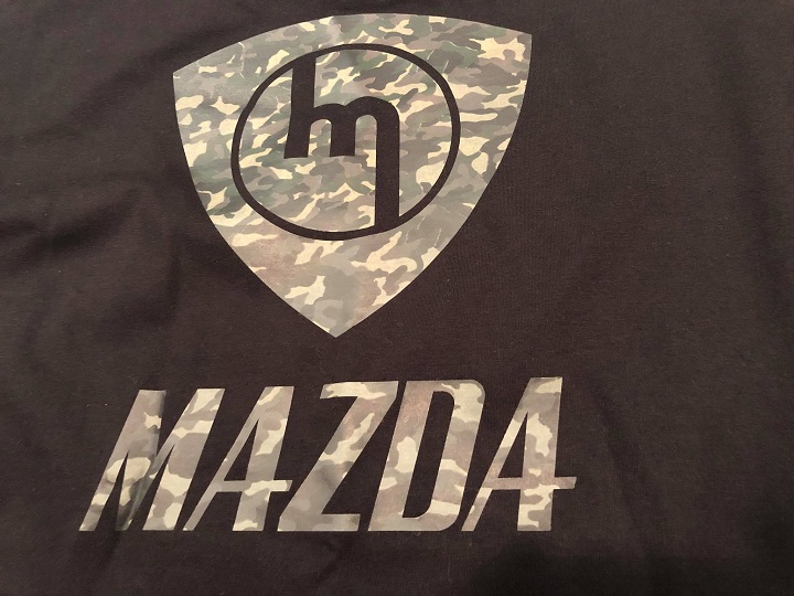 Camo Print - Black Tee