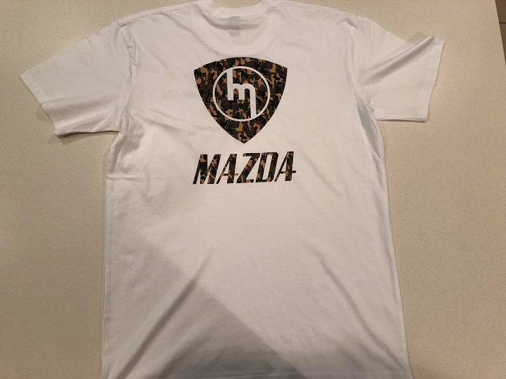 Camo Print - White Tee