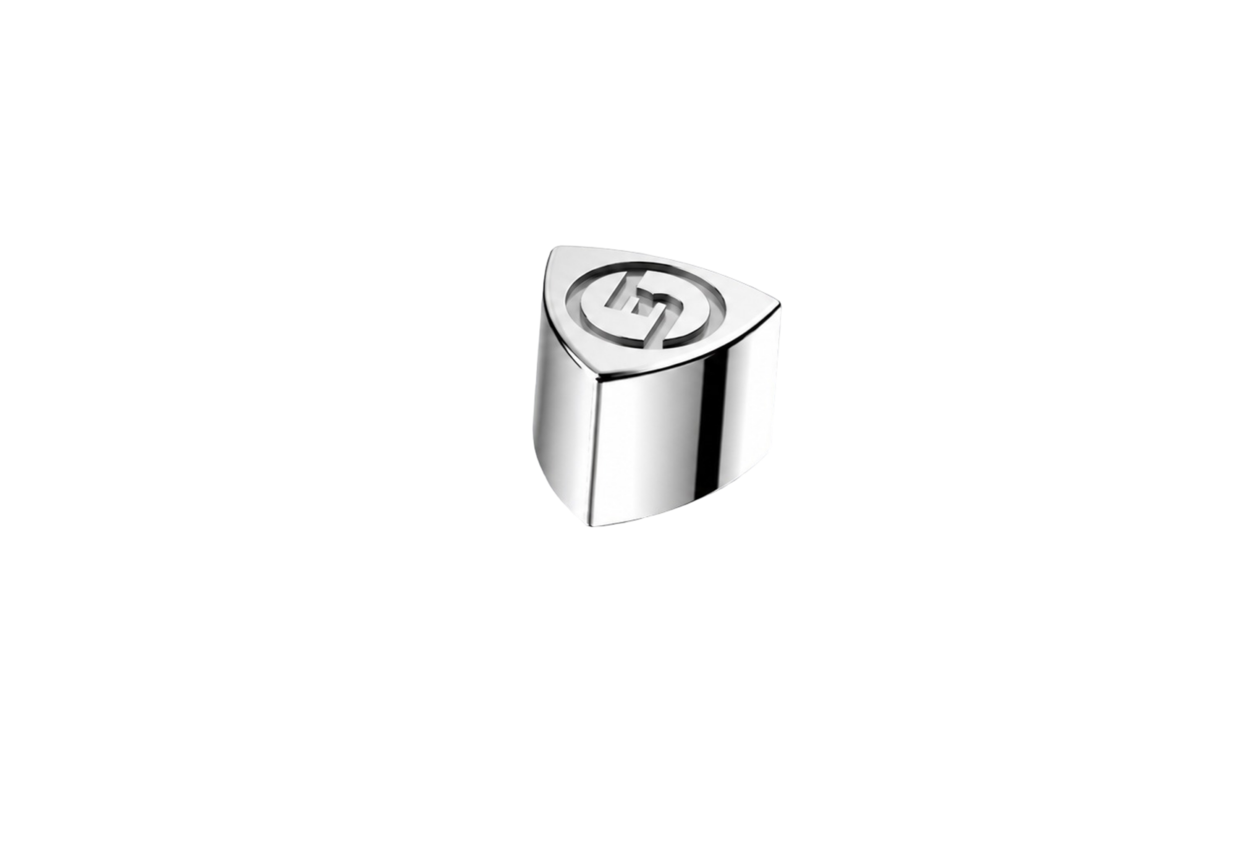 Chrome Rotor Valve Caps M logo