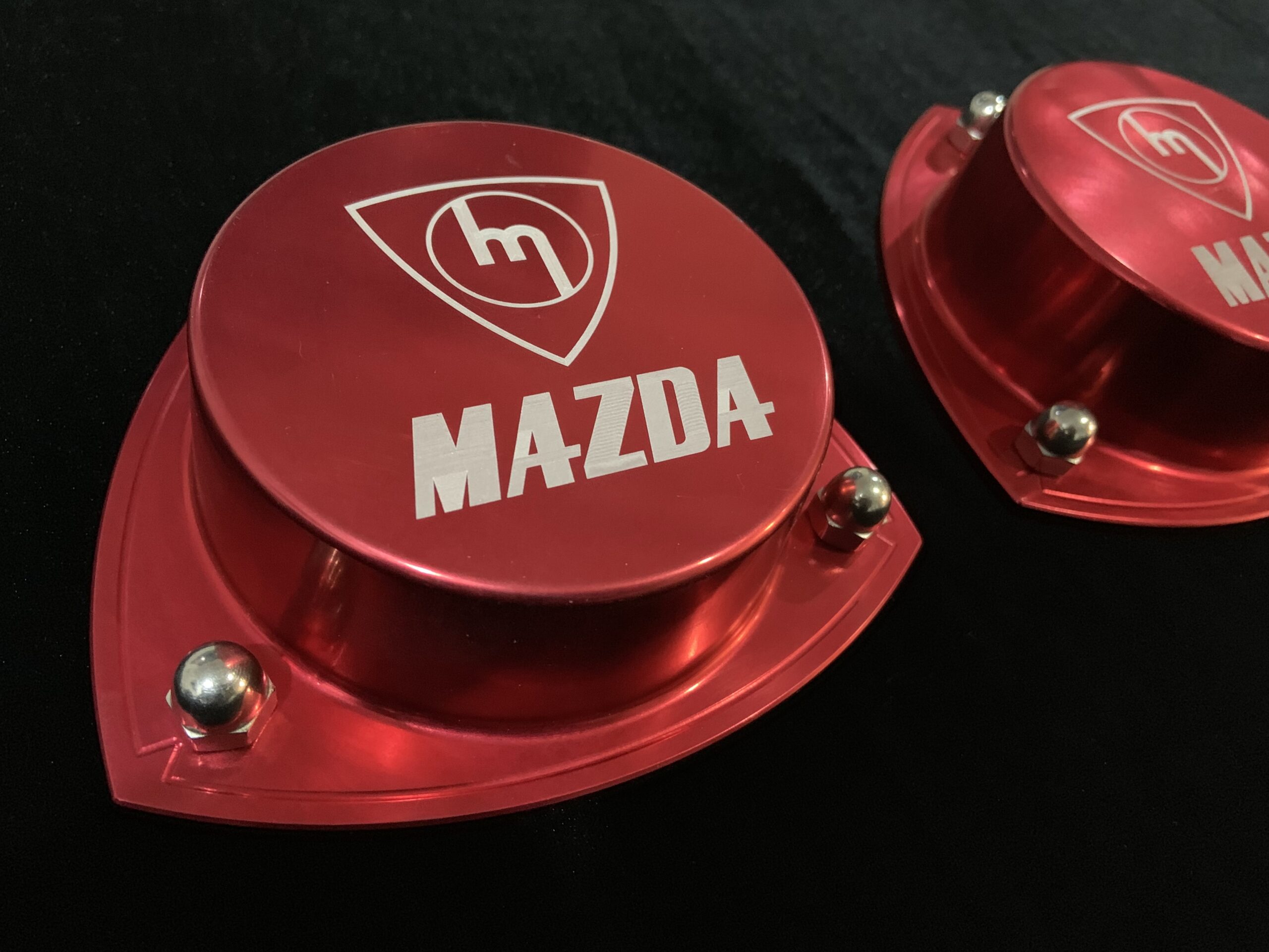 Rx3/808/323 Red Alloy Strut Tops - M MAZDA