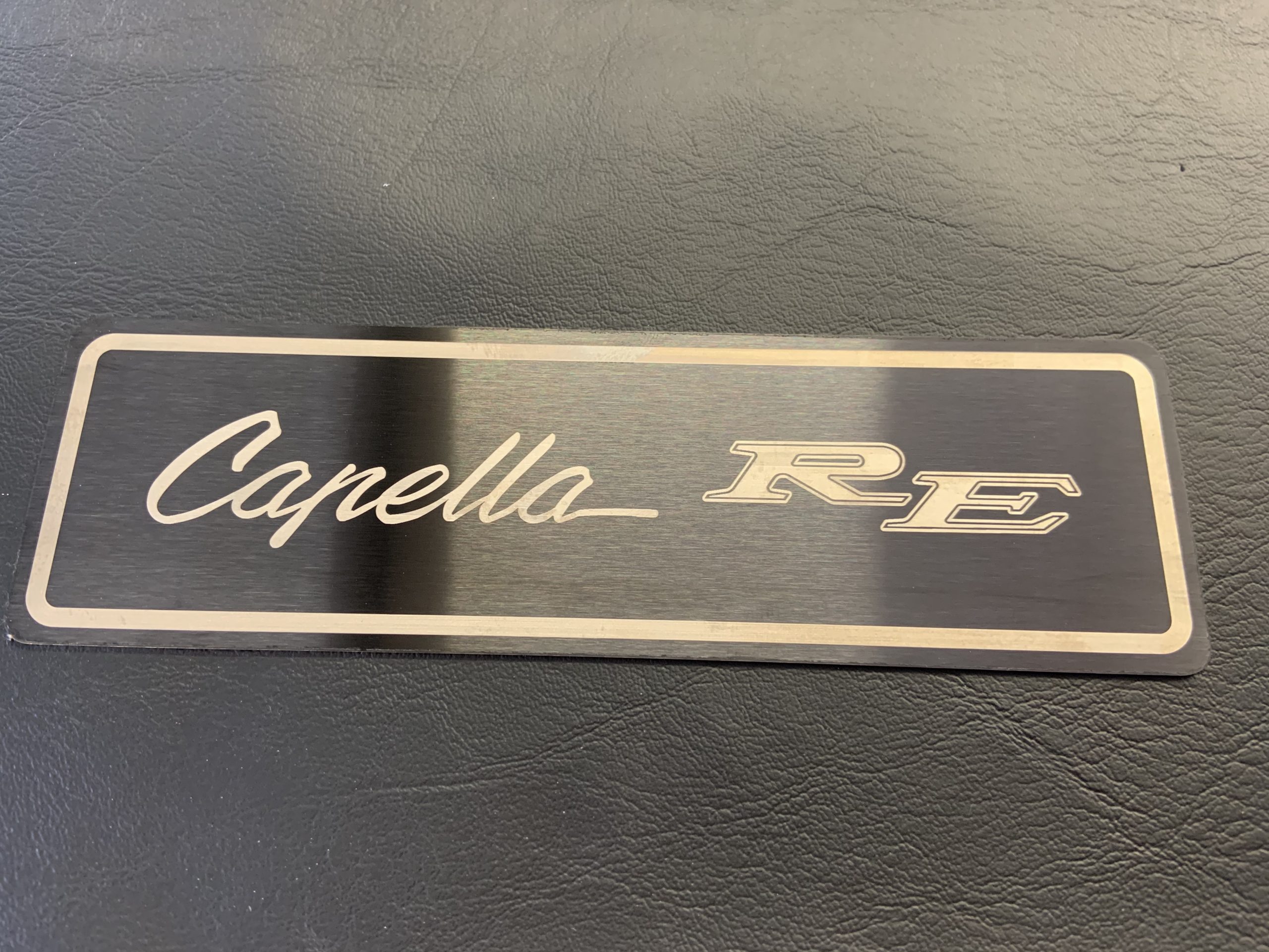Capella RE - Engraved Plate