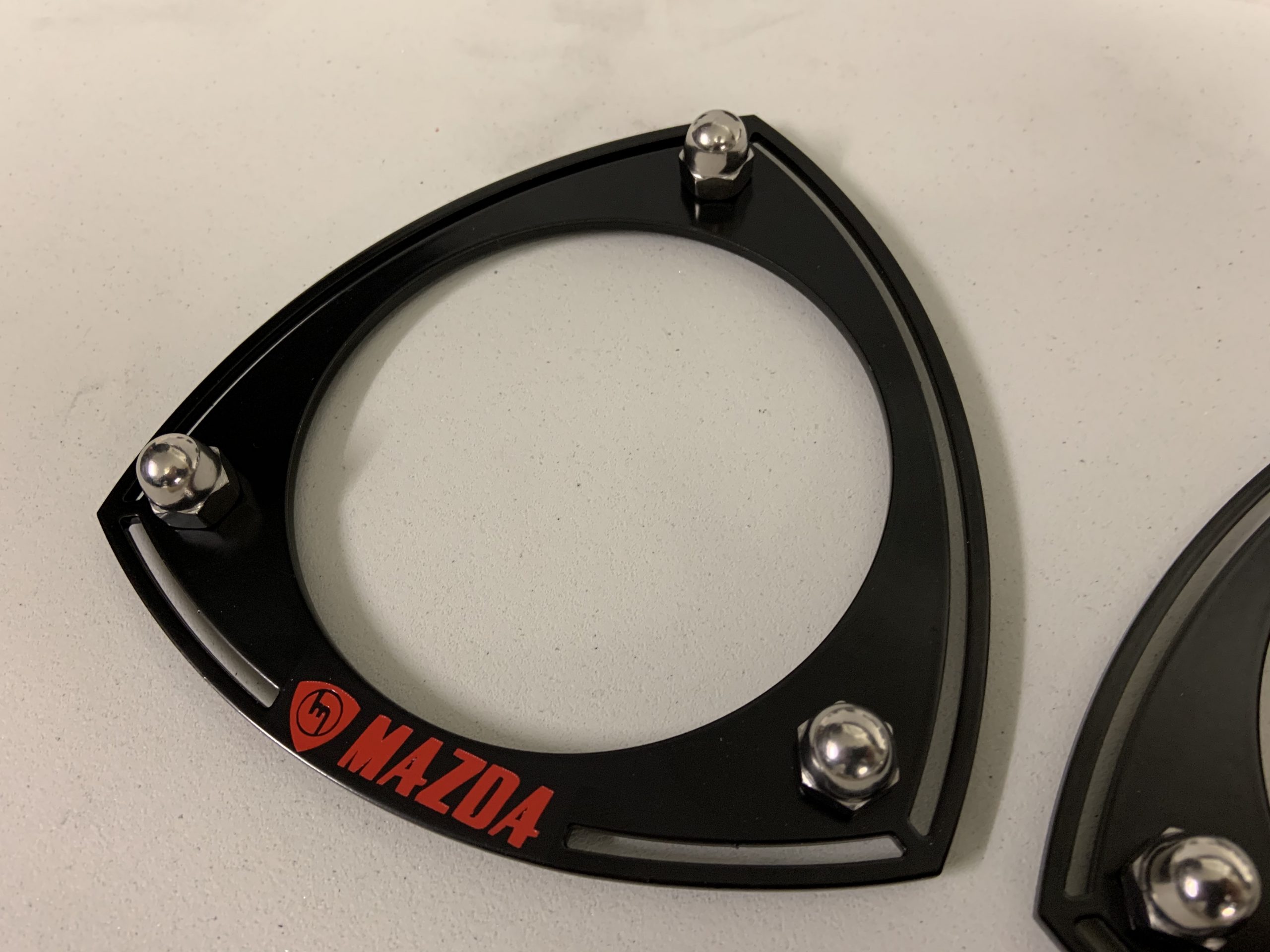 Rx3/808/323 Black Strut Tops RED Mazda