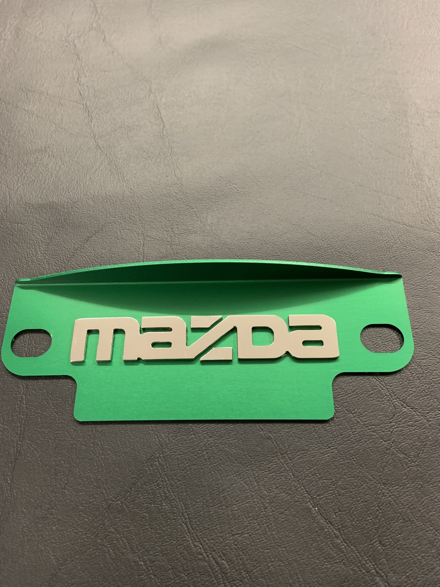 Green 12a / 13b Flywheel cover with Polished MAZDA