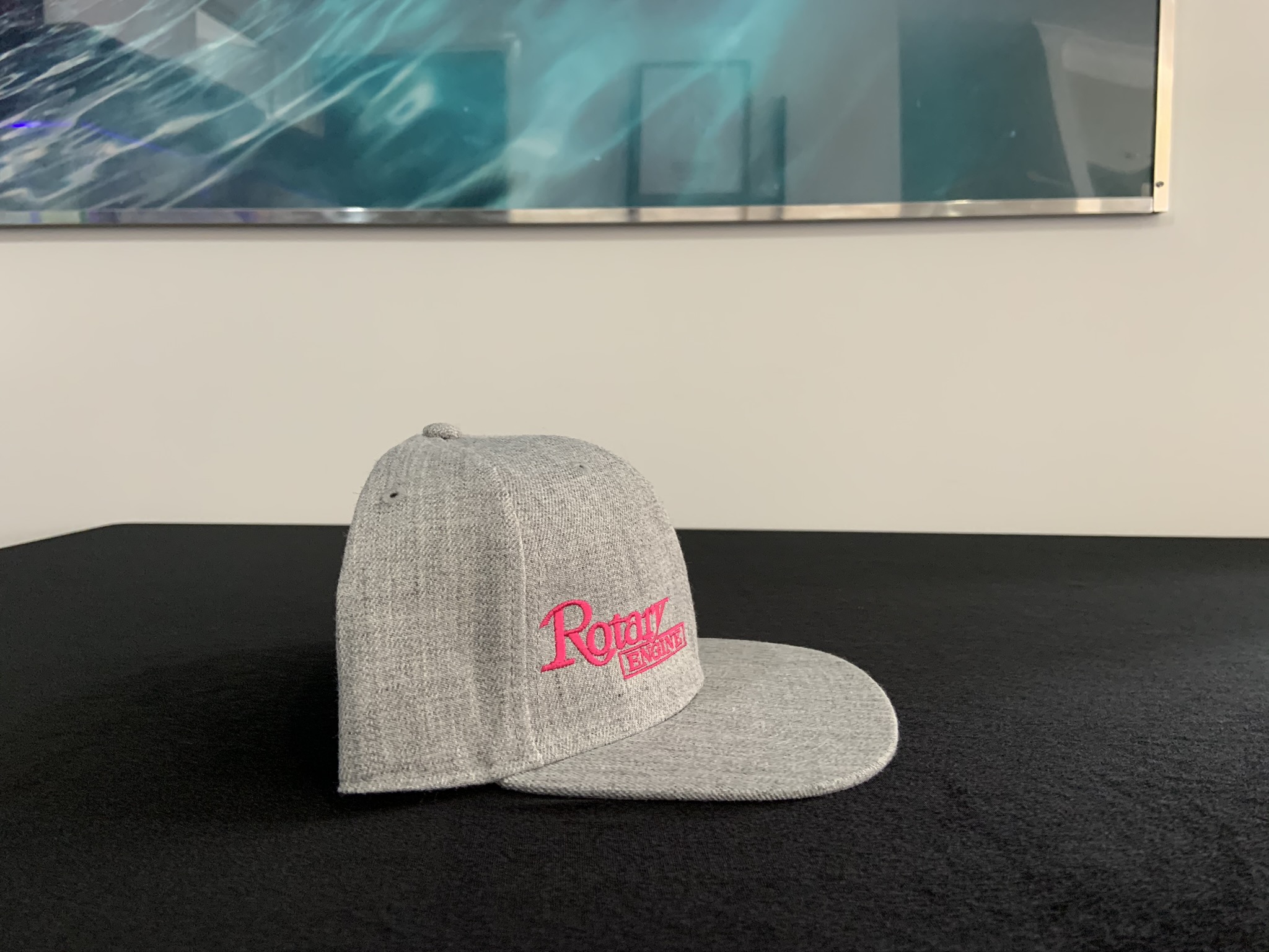 Grey SnapBack with Pink RotaryEngine