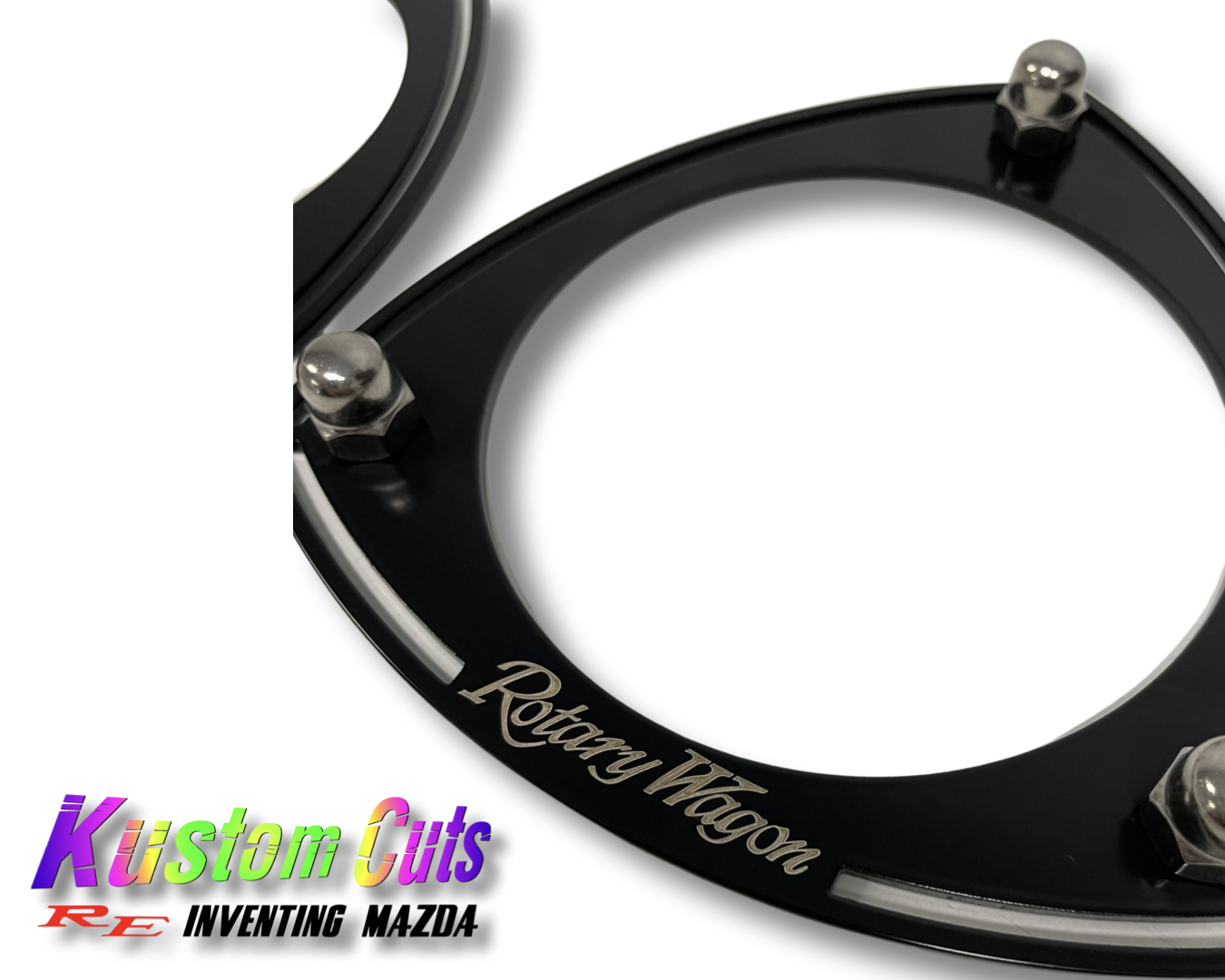 Black Stainless 323 / Rx3 RotaryWagon Strut Top Rings