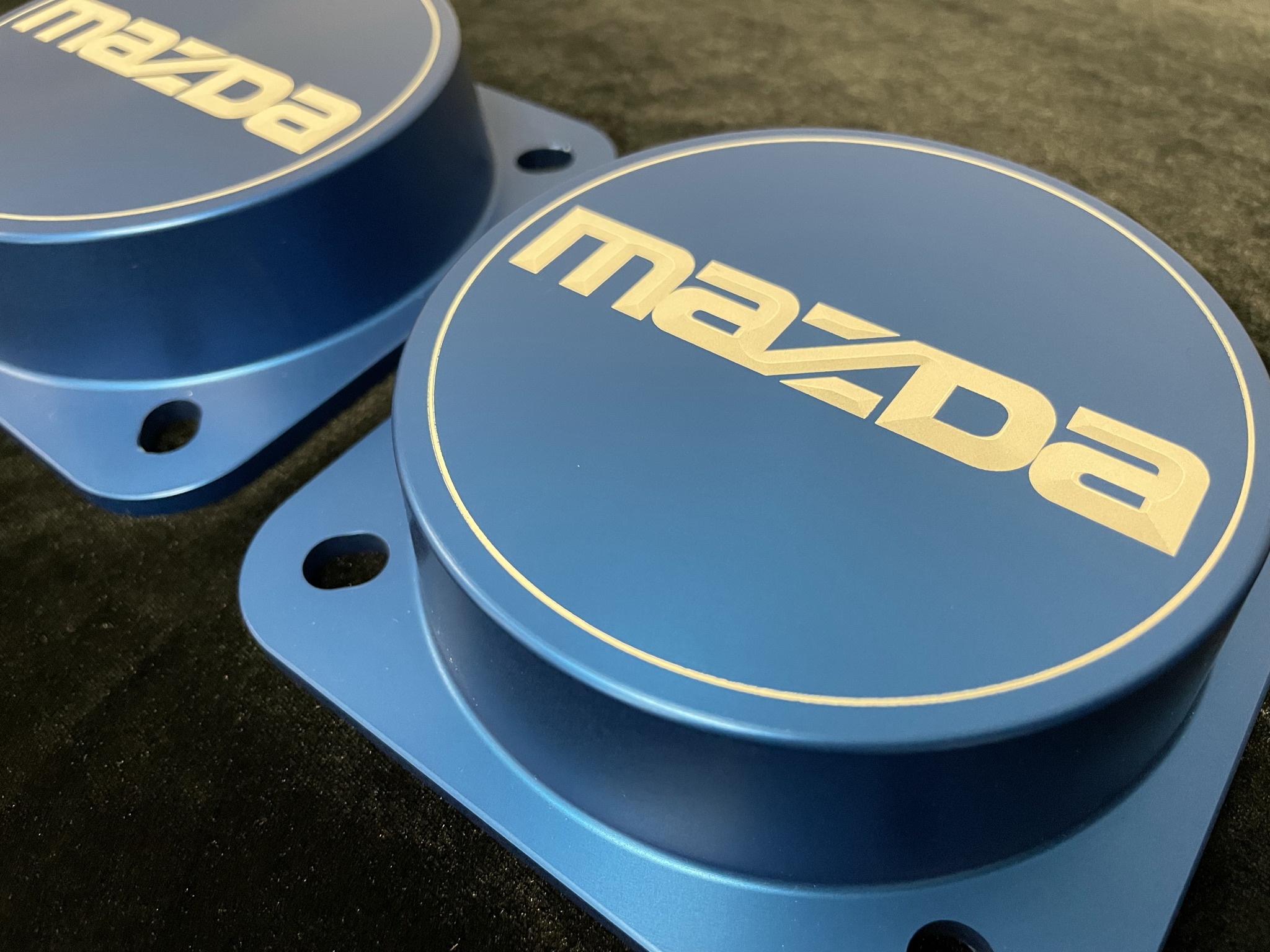 Rx7/Rx4/626 Billet Strut Tops Dark Blue