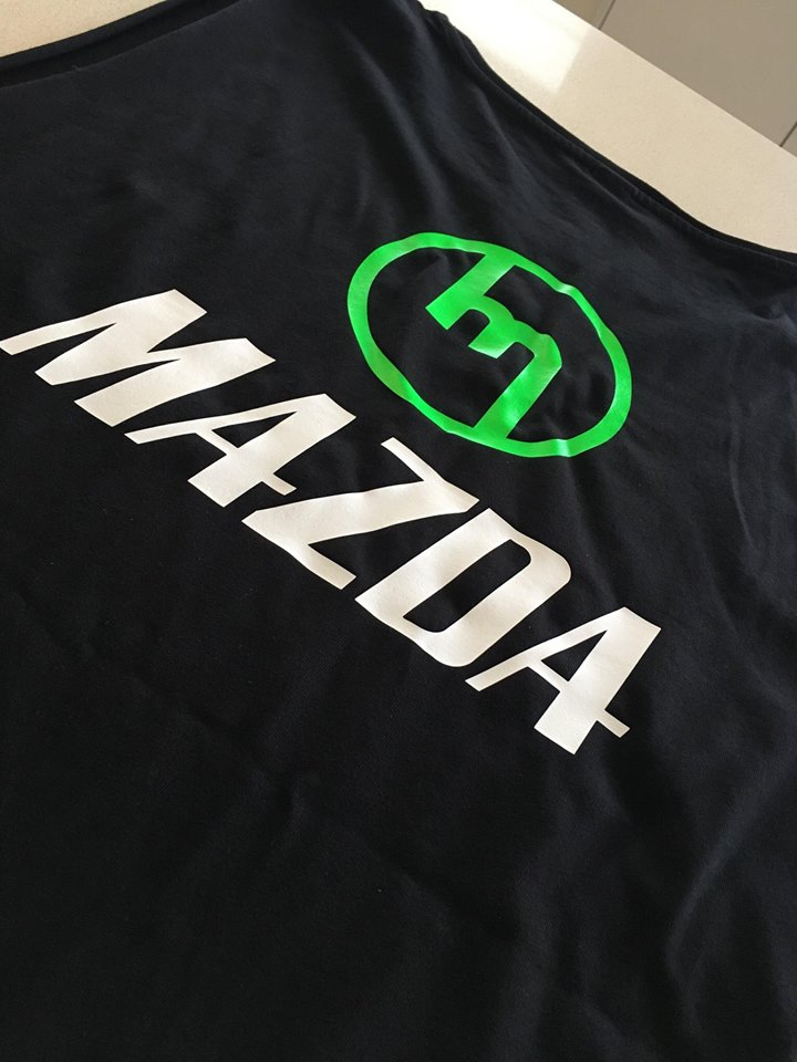 Green M - Black Singlet