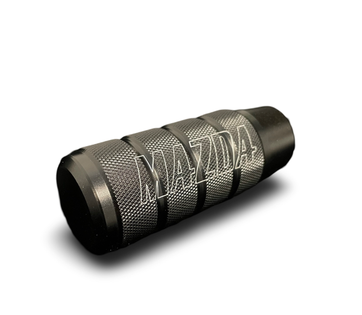 Knurled Billet Alloy Gearknob - MAZDA logo