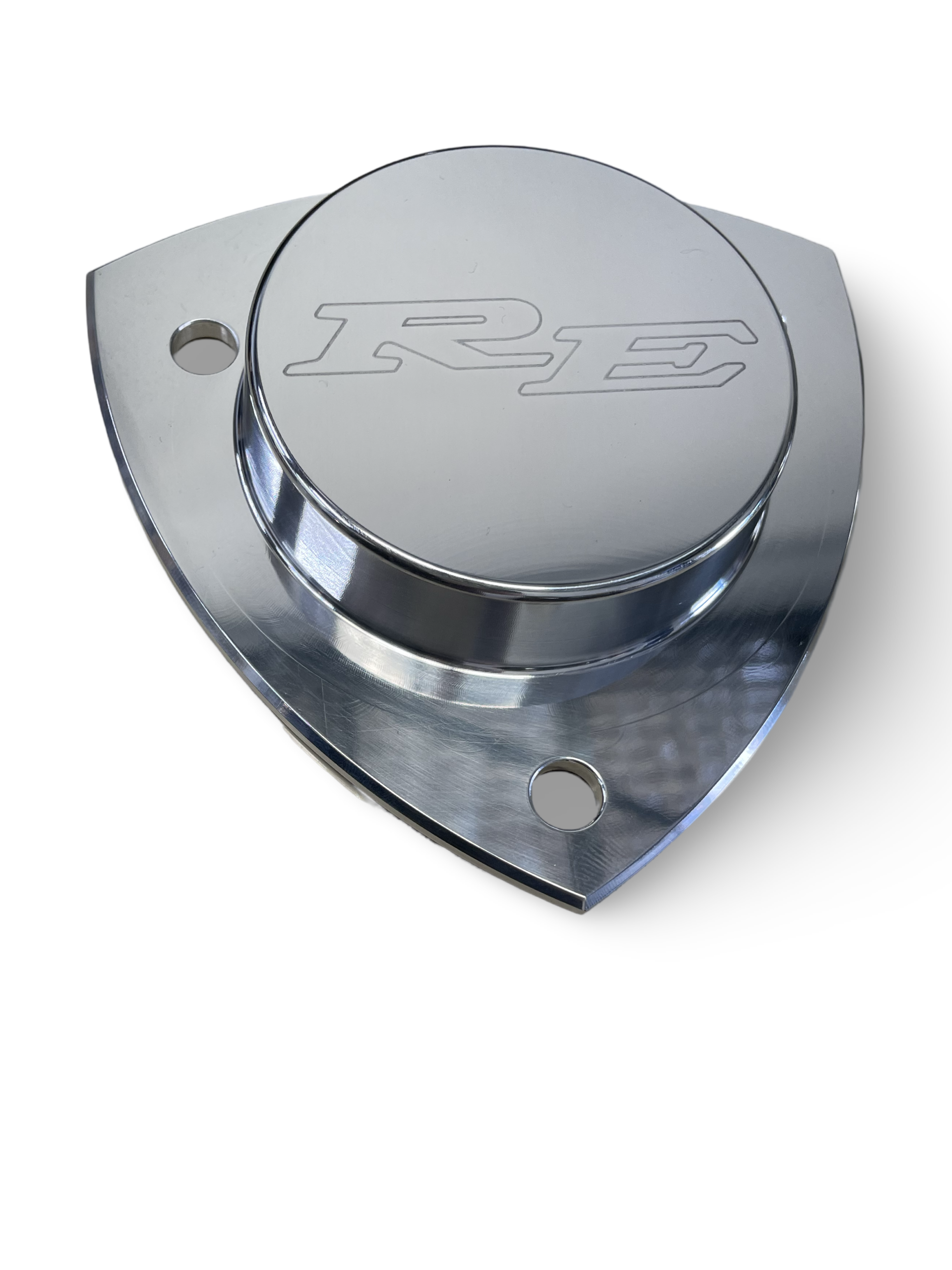 Rx2/Capella Billet Strut Tops Polished with RE engraved