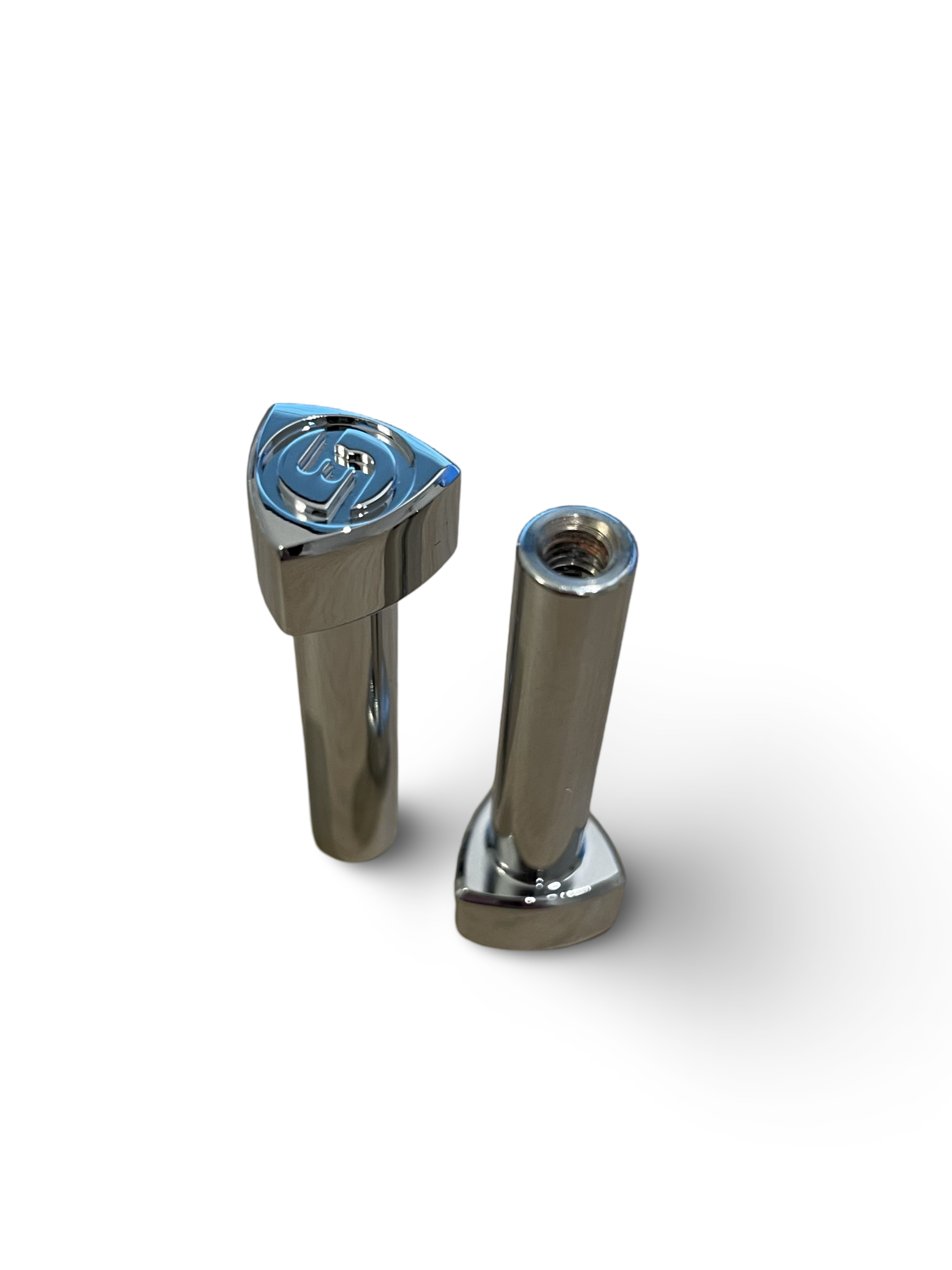 CHROME Alloy Door Lock Knob - M Logo ( Pair )