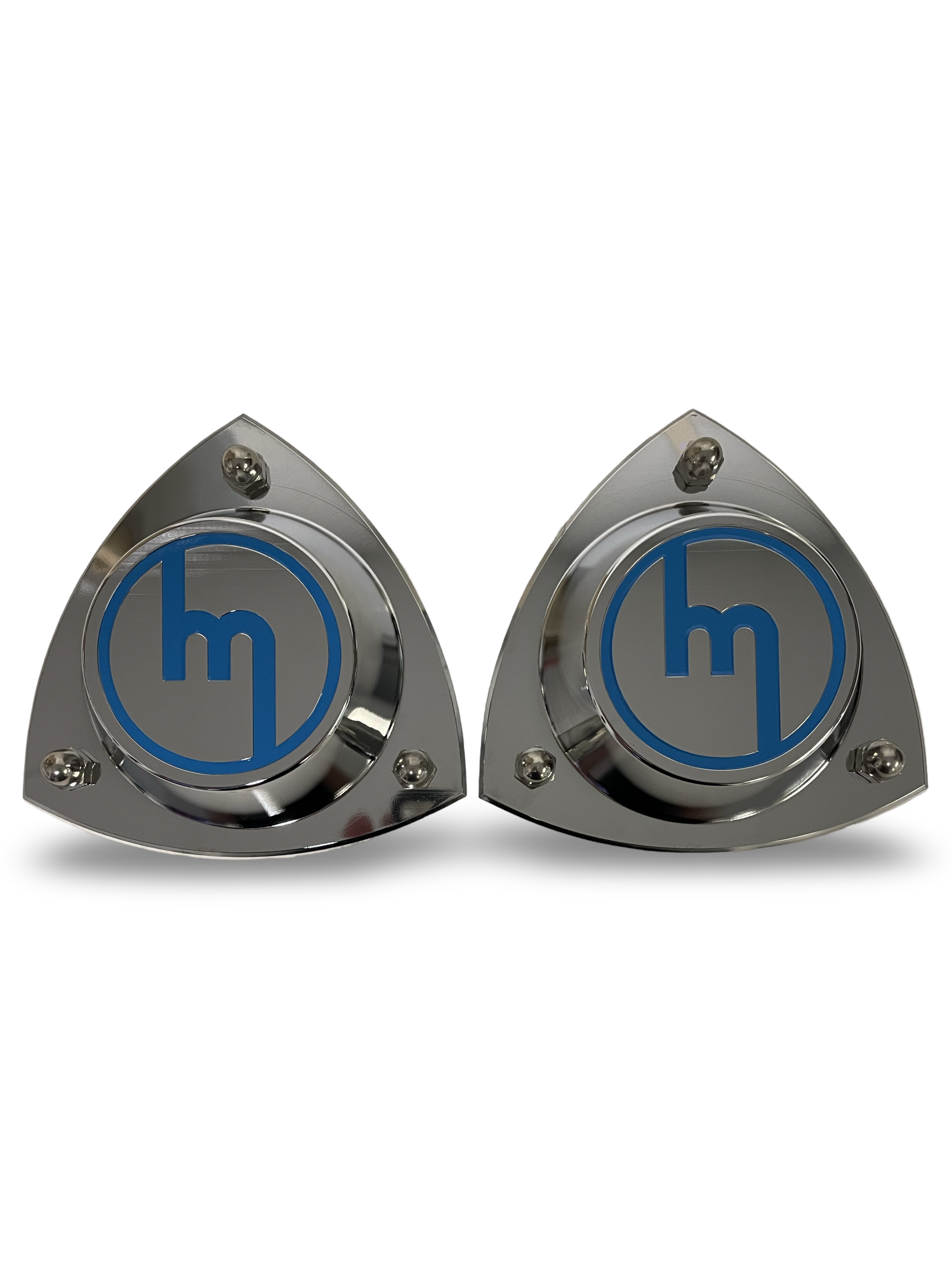 Rx3/808/323/GLC Billet Chrome Strut Top Blue M