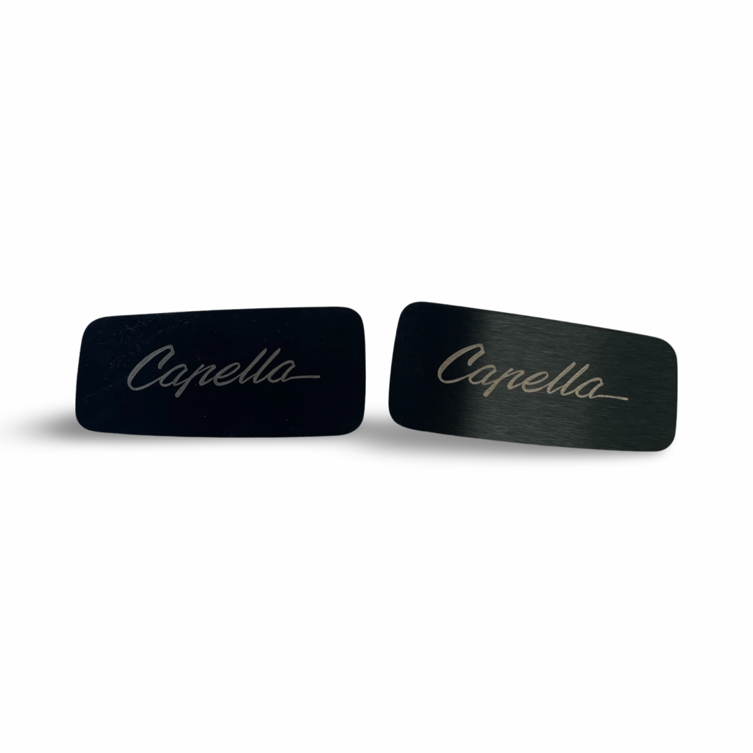 Capella engraved Rx2 Rear Quarter Plates