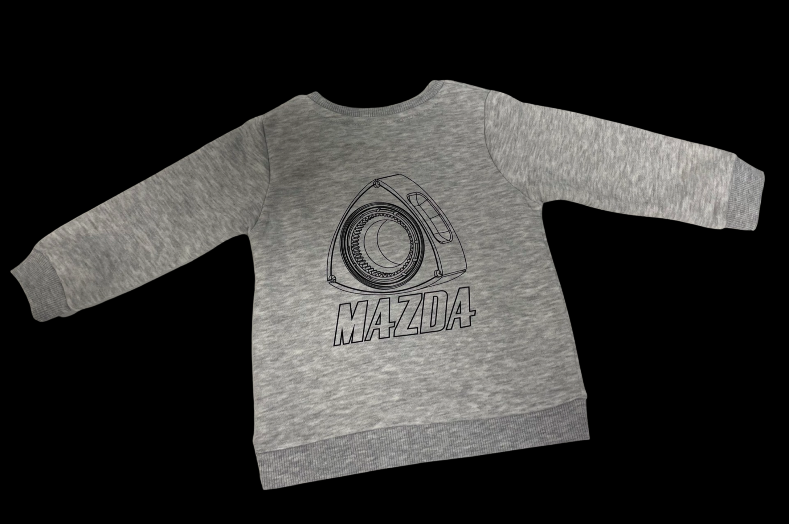 Infant/Kids Grey Jumper Black Rotor Cog