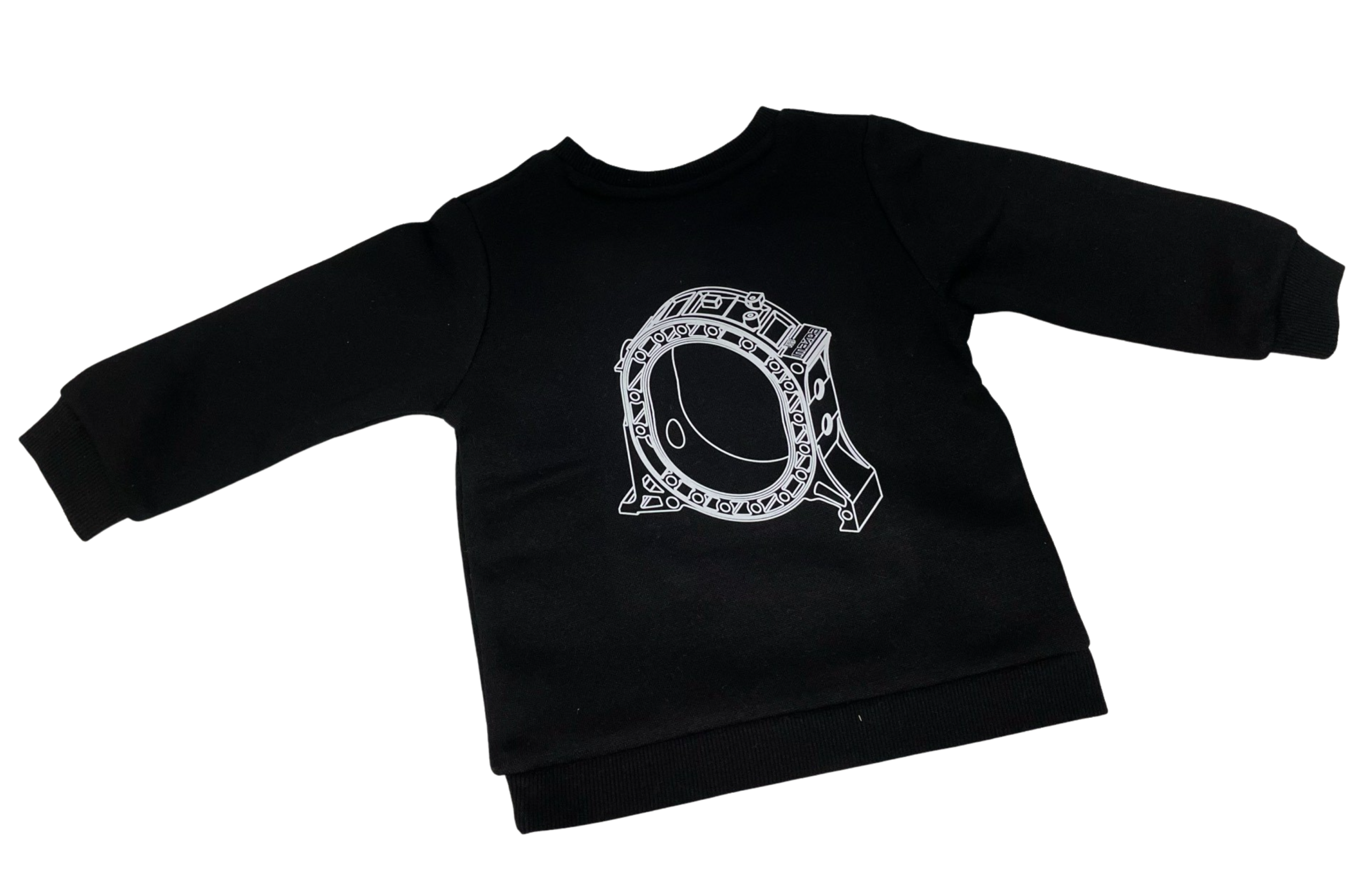Infant/Kids Black Jumper White Housing