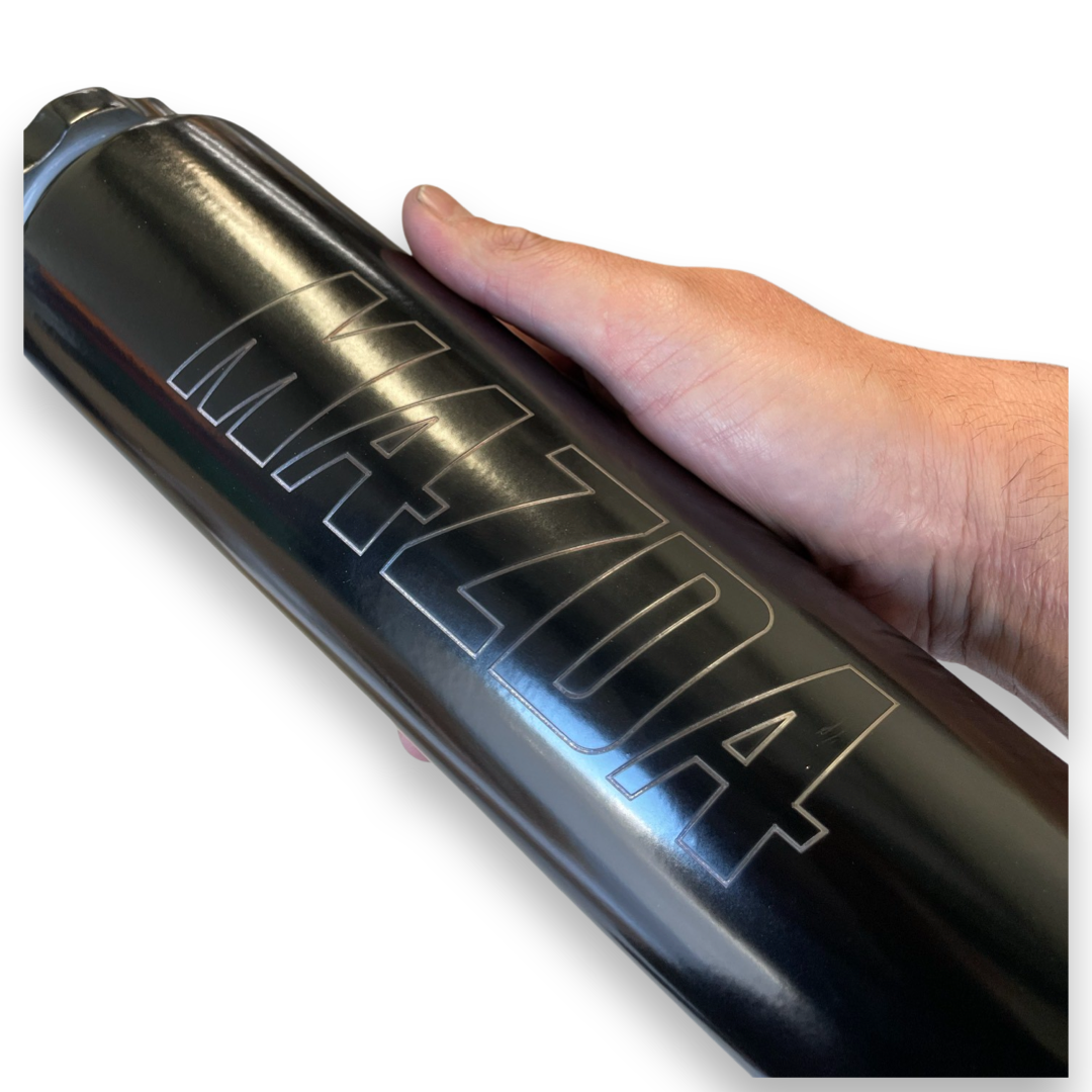 Black Stainless Steel Radiator Overflow - M MAZDA