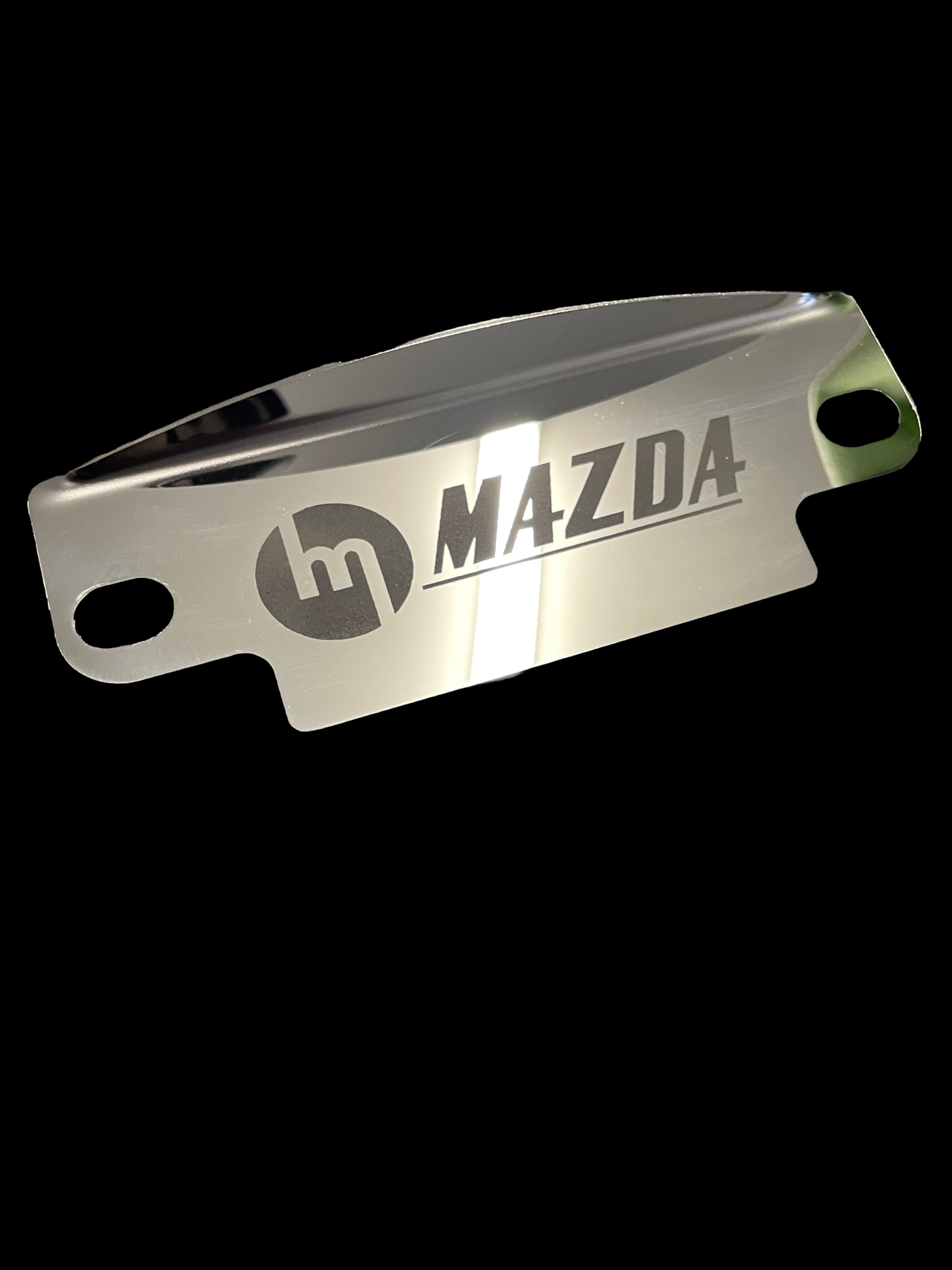 Polished M MAZDA with Bar Flywheel Cover - 12a/13b