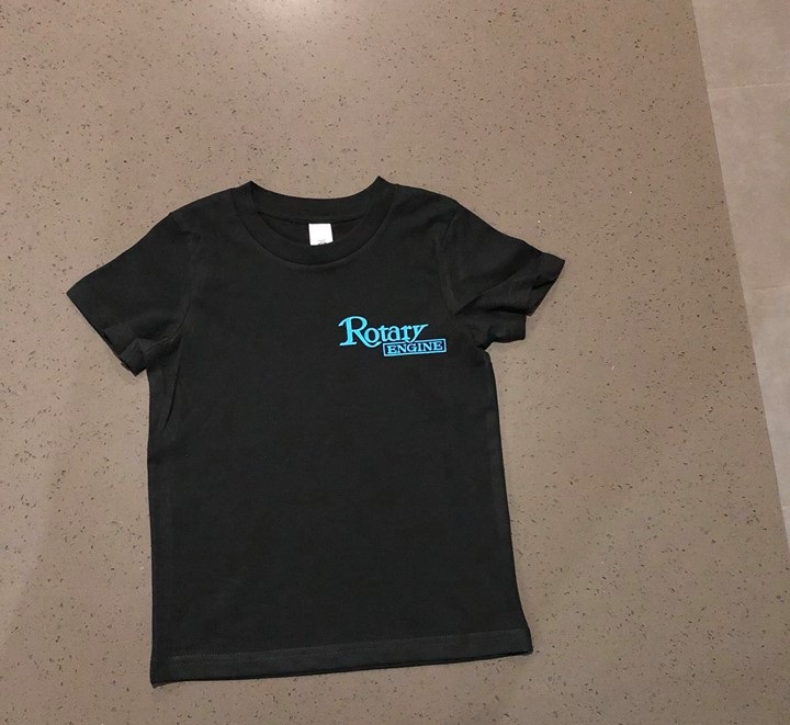 Kids Rotary Engine Tee - Black