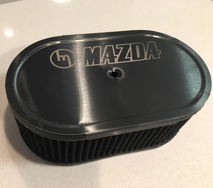 M  Mazda Black Stainless filter lid