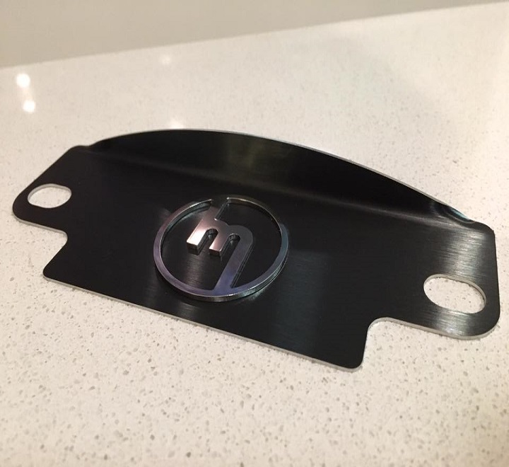 M logo polished 12a flywheel