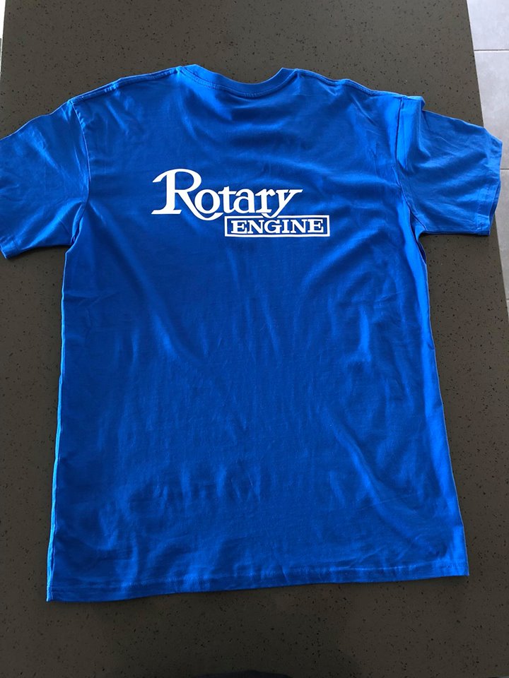 Navy Blue Tee - Rotary Engine