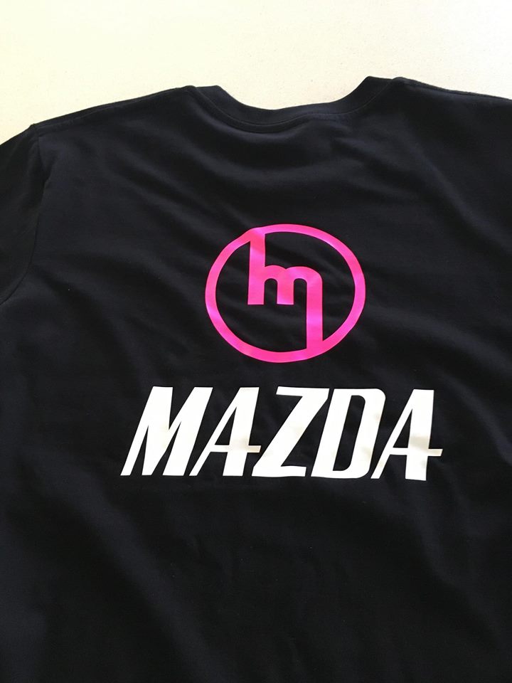 Pink M - Black Tee
