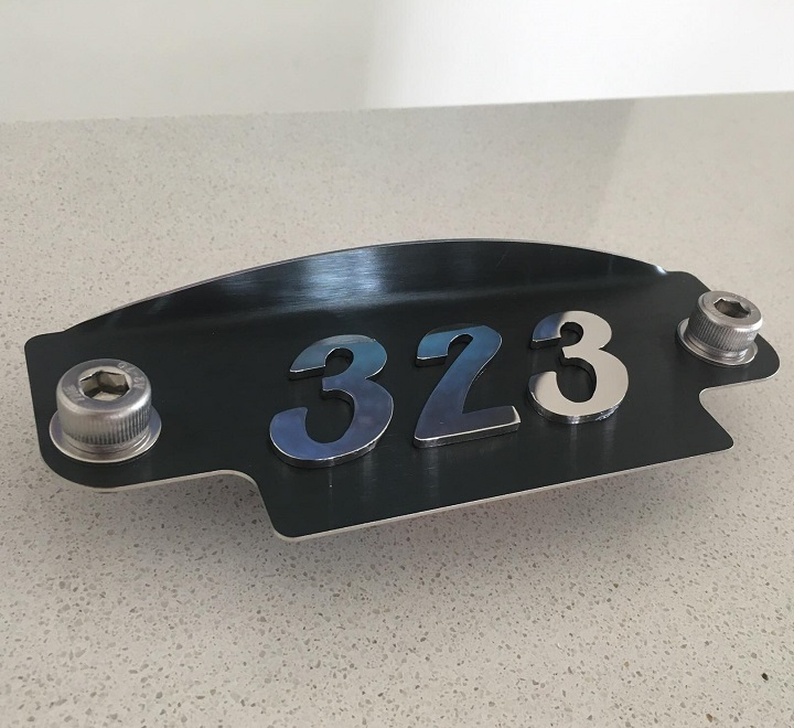 Polished 323 black plate 12a cover