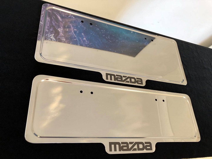 Aus Standard Size - Polished Stainless License Plate Surround