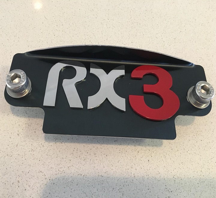 Polished and Red RX3 black plate 12a