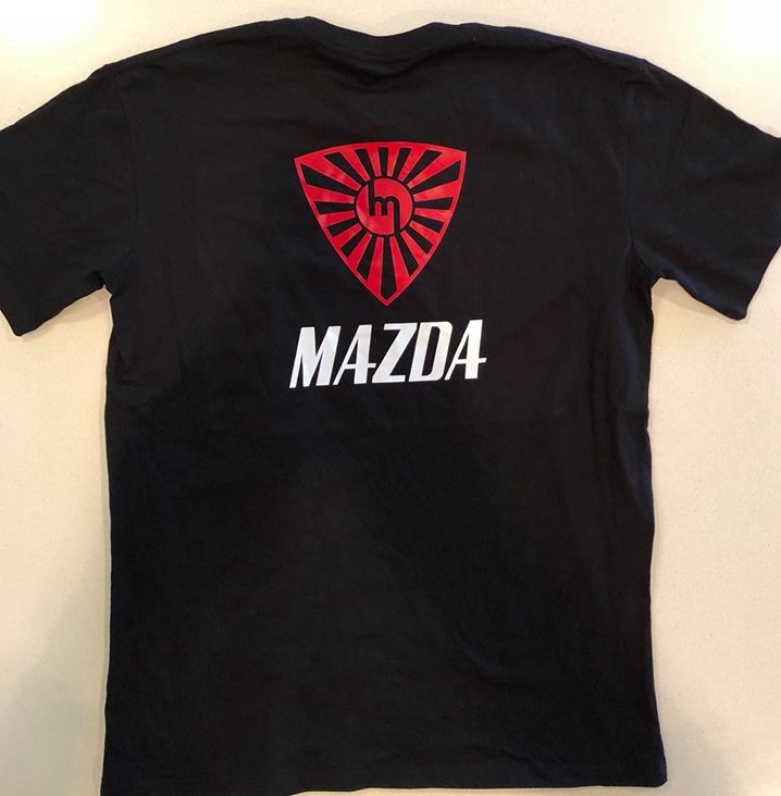 Red Rising Sun Rotor - Black Tee